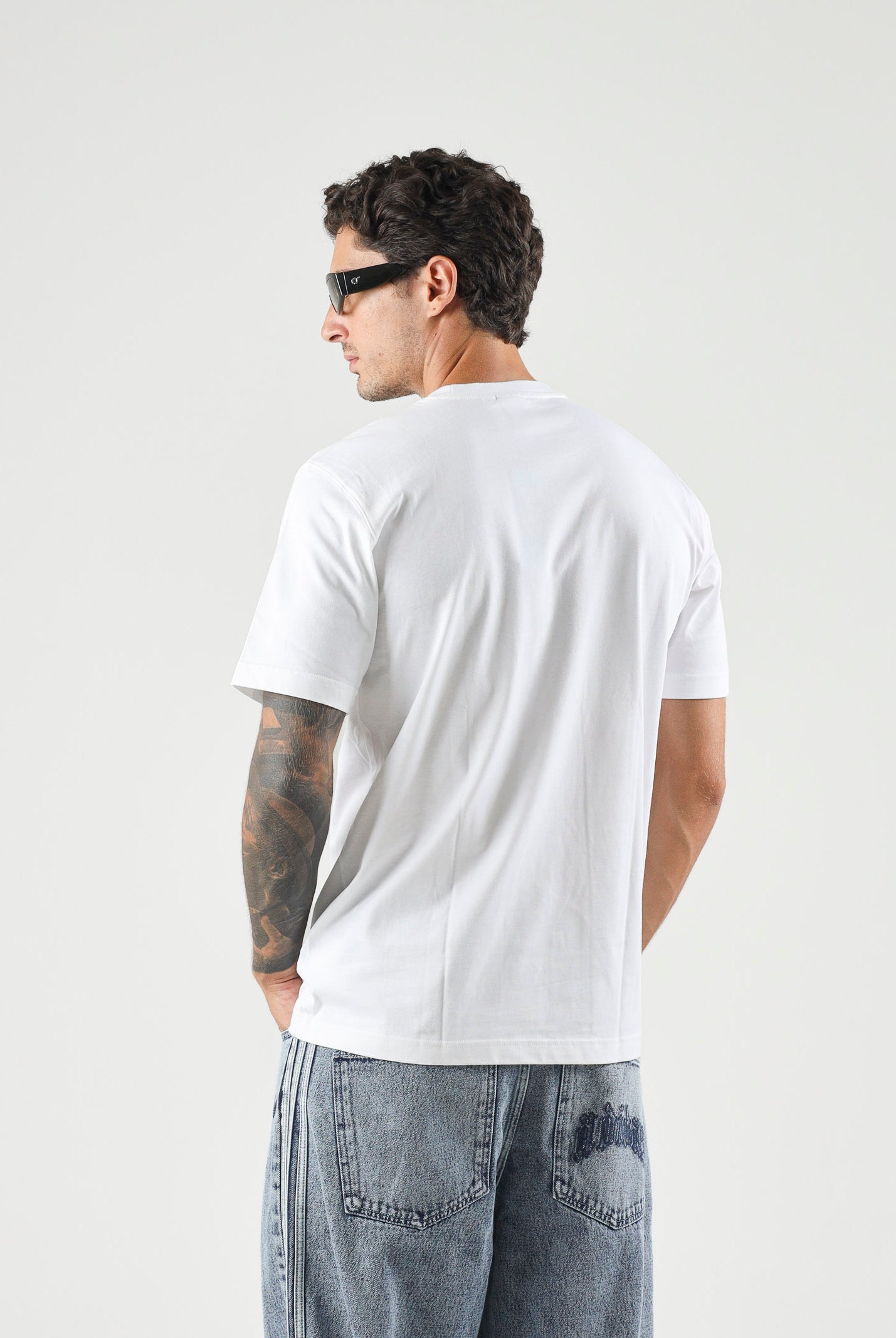 ADIDAS ORIGINALS T-shirt a manica corta Adicolor Trefoil bianca da uomo IV5353 . ADIDAS ORIGINALS