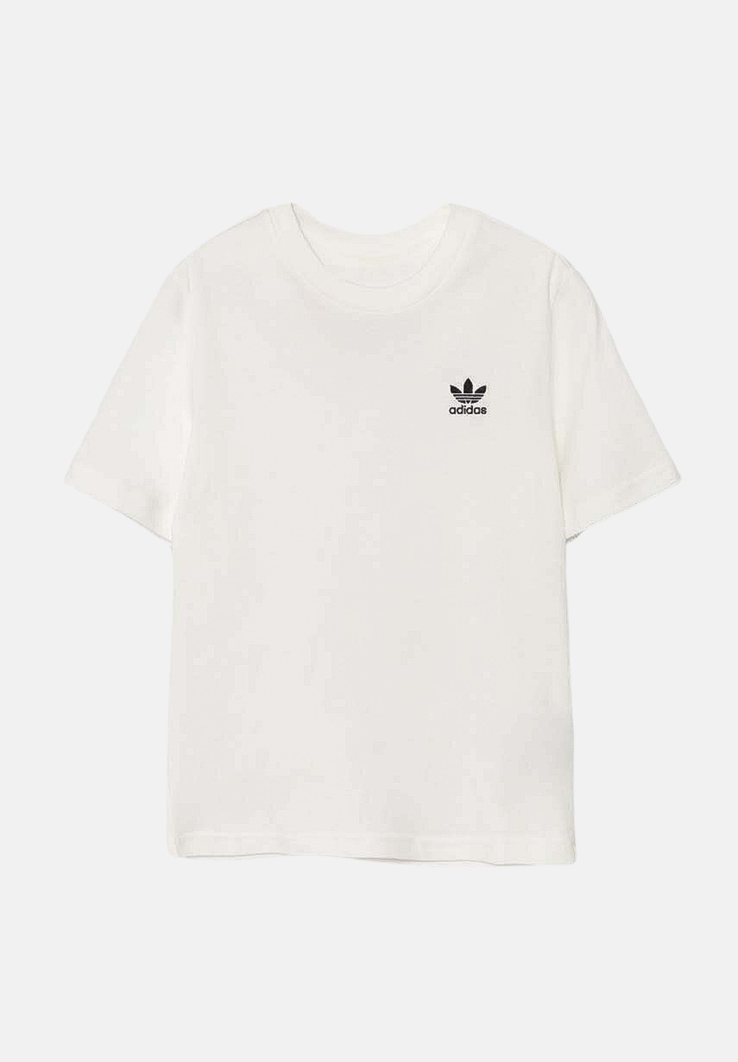 ADIDAS ORIGINALS T-shirt a manica corta bianca per bambino e bambina con ricamo logo IX5266 . ADIDAS ORIGINALS