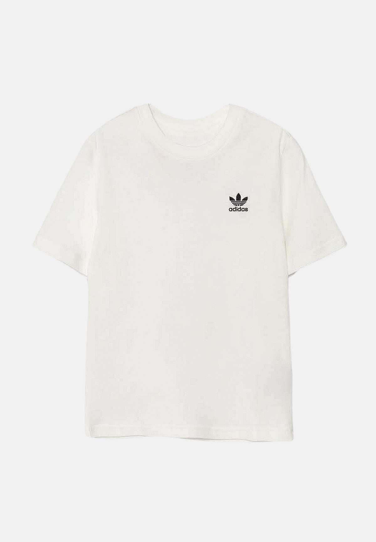 ADIDAS ORIGINALS T-shirt a manica corta bianca per bambino e bambina con ricamo logo IX5266 . ADIDAS ORIGINALS