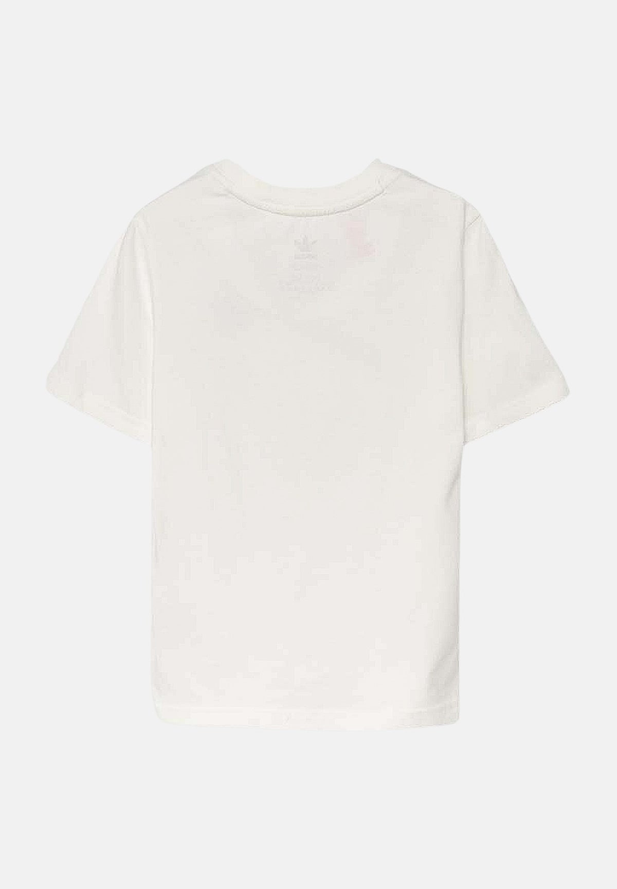 ADIDAS ORIGINALS T-shirt a manica corta bianca per bambino e bambina con ricamo logo IX5266 . ADIDAS ORIGINALS