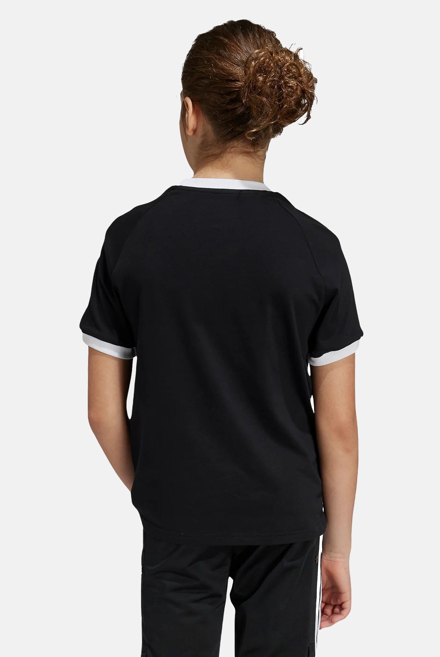 ADIDAS ORIGINALS T-shirt a manica corta Adicolor 3-Stripes nera per bambino e bambina IX7626 . ADIDAS ORIGINALS
