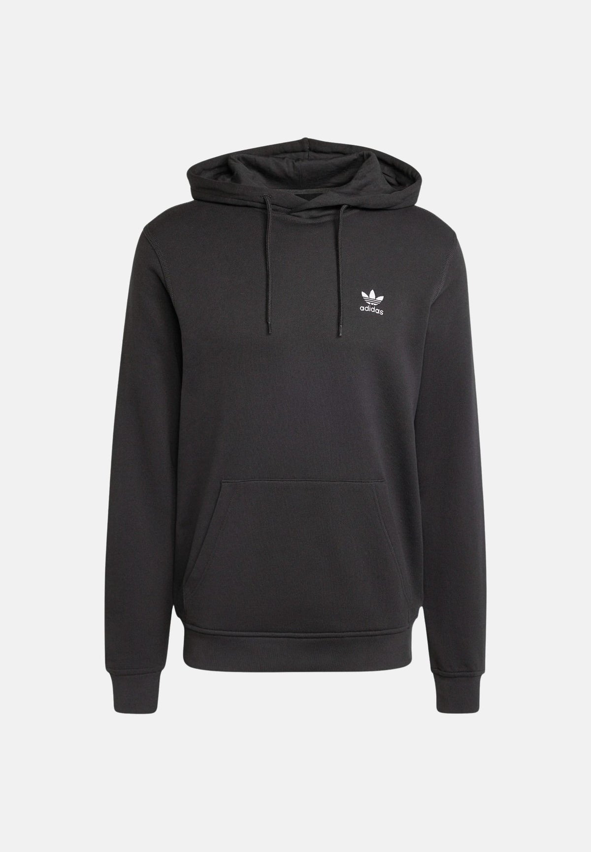 ADIDAS ORIGINALS Felpa TREFOIL ESSENTIALS con cappuccio nera da uomo JD2404 . ADIDAS ORIGINALS