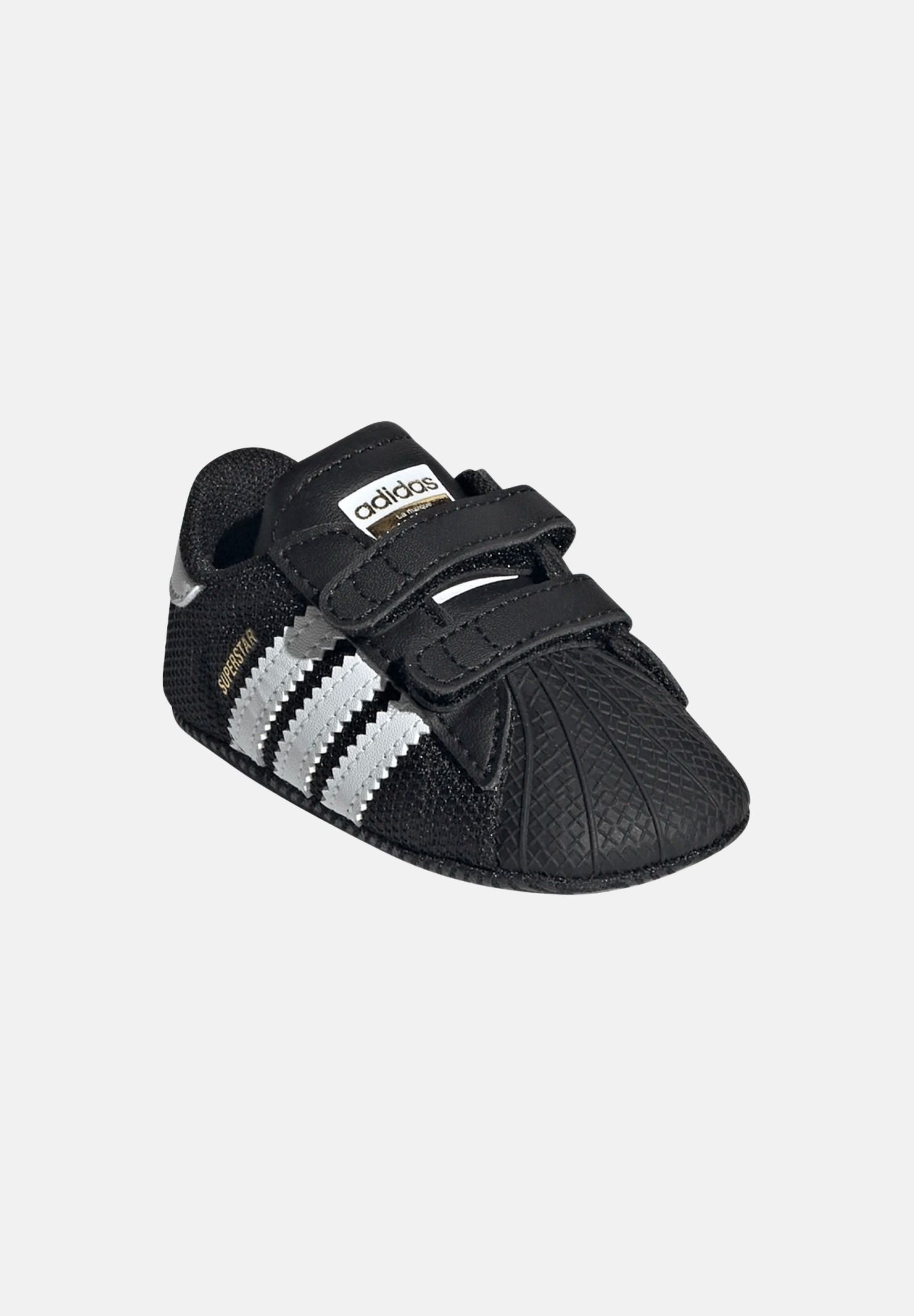 ADIDAS ORIGINALS Scarpe da culla SUPERSTAR CORE, nero da neonato<BR/> JH9971 . ADIDAS ORIGINALS