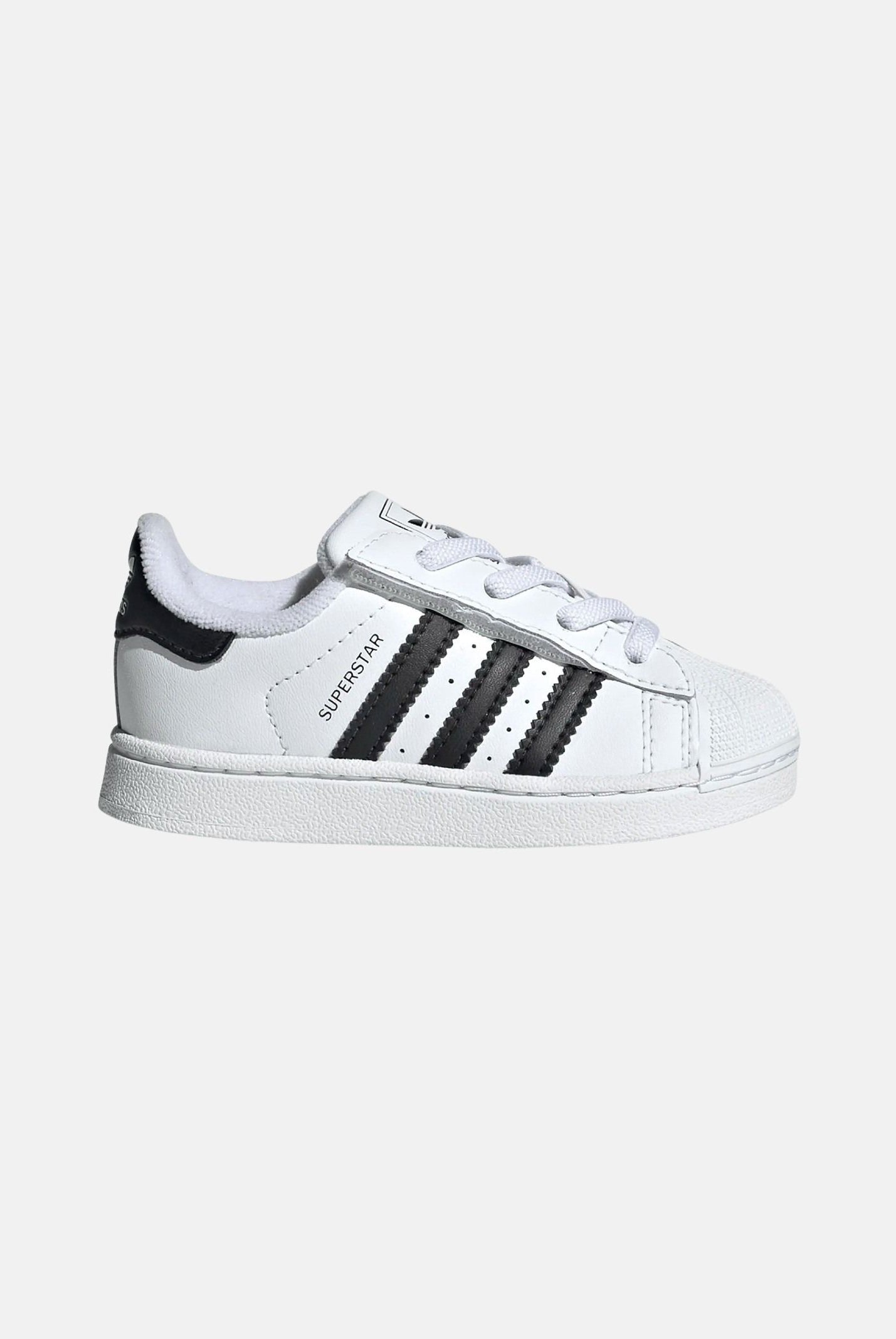 ADIDAS ORIGINALS Sneakers Superstar II Elastic Lace bianche e nere da neonato JH9984 . ADIDAS ORIGINALS