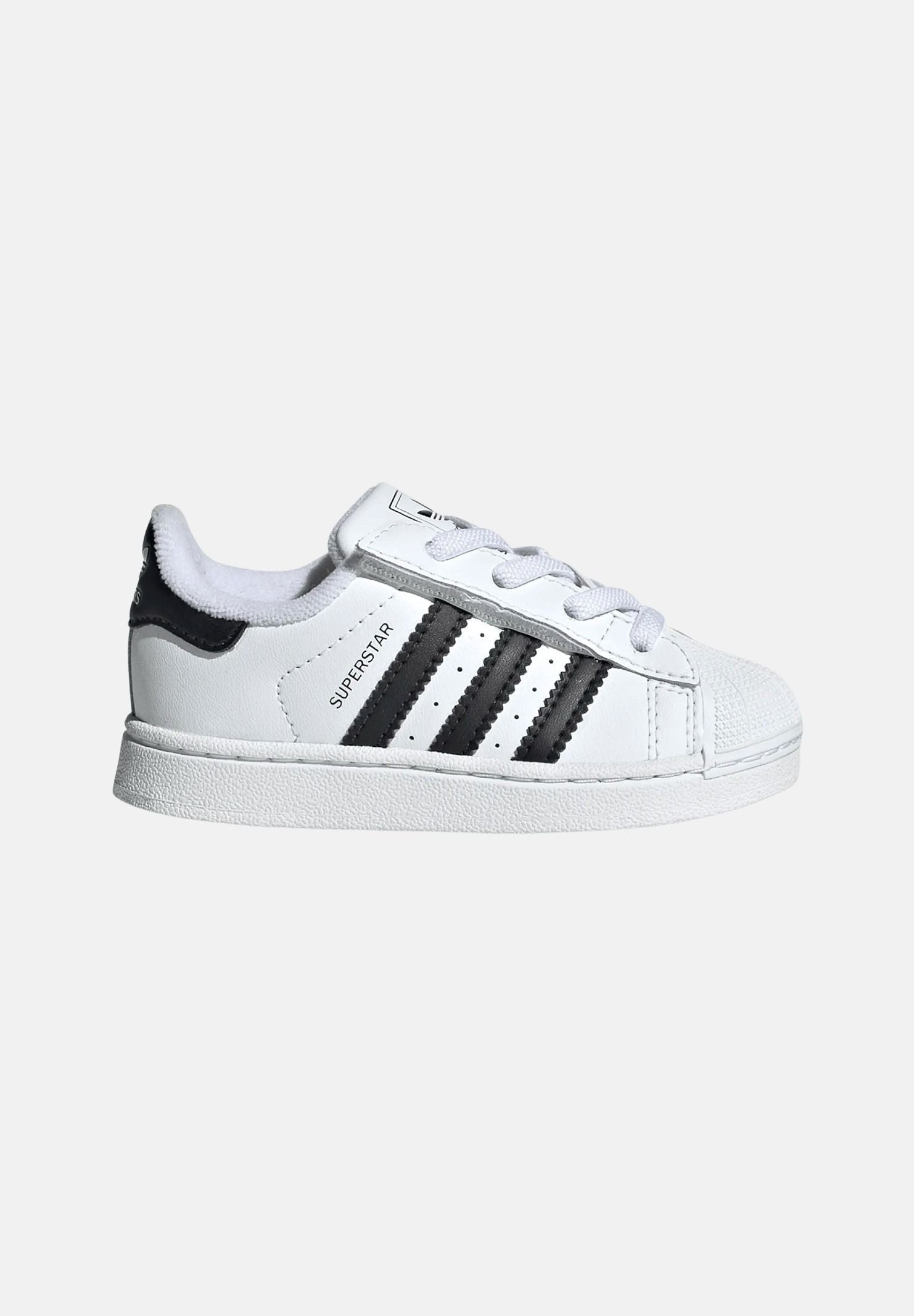 ADIDAS ORIGINALS Sneakers Superstar II Elastic Lace bianche e nere da neonato JH9984 . ADIDAS ORIGINALS