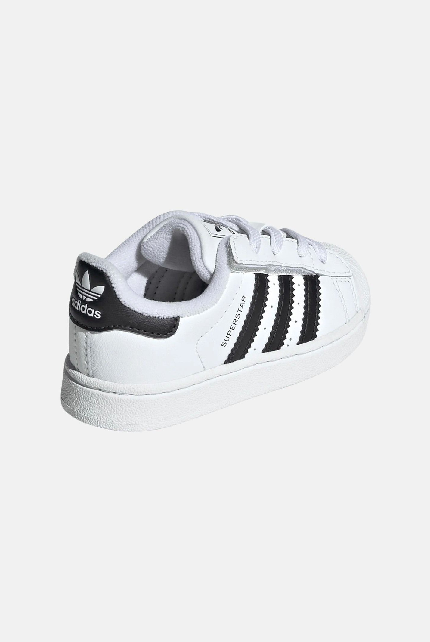 ADIDAS ORIGINALS Sneakers Superstar II Elastic Lace bianche e nere da neonato JH9984 . ADIDAS ORIGINALS