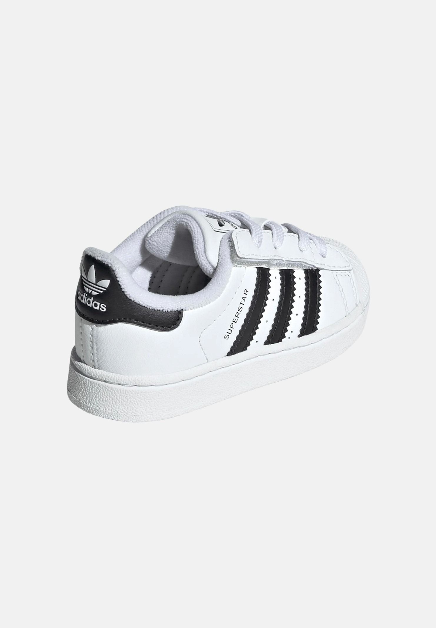 ADIDAS ORIGINALS Sneakers Superstar II Elastic Lace bianche e nere da neonato JH9984 . ADIDAS ORIGINALS