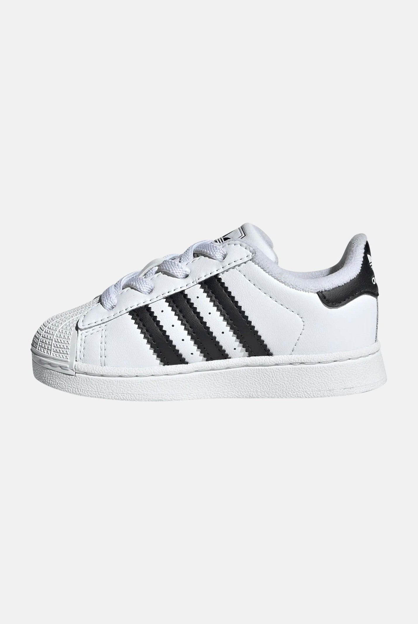 ADIDAS ORIGINALS Sneakers Superstar II Elastic Lace bianche e nere da neonato JH9984 . ADIDAS ORIGINALS