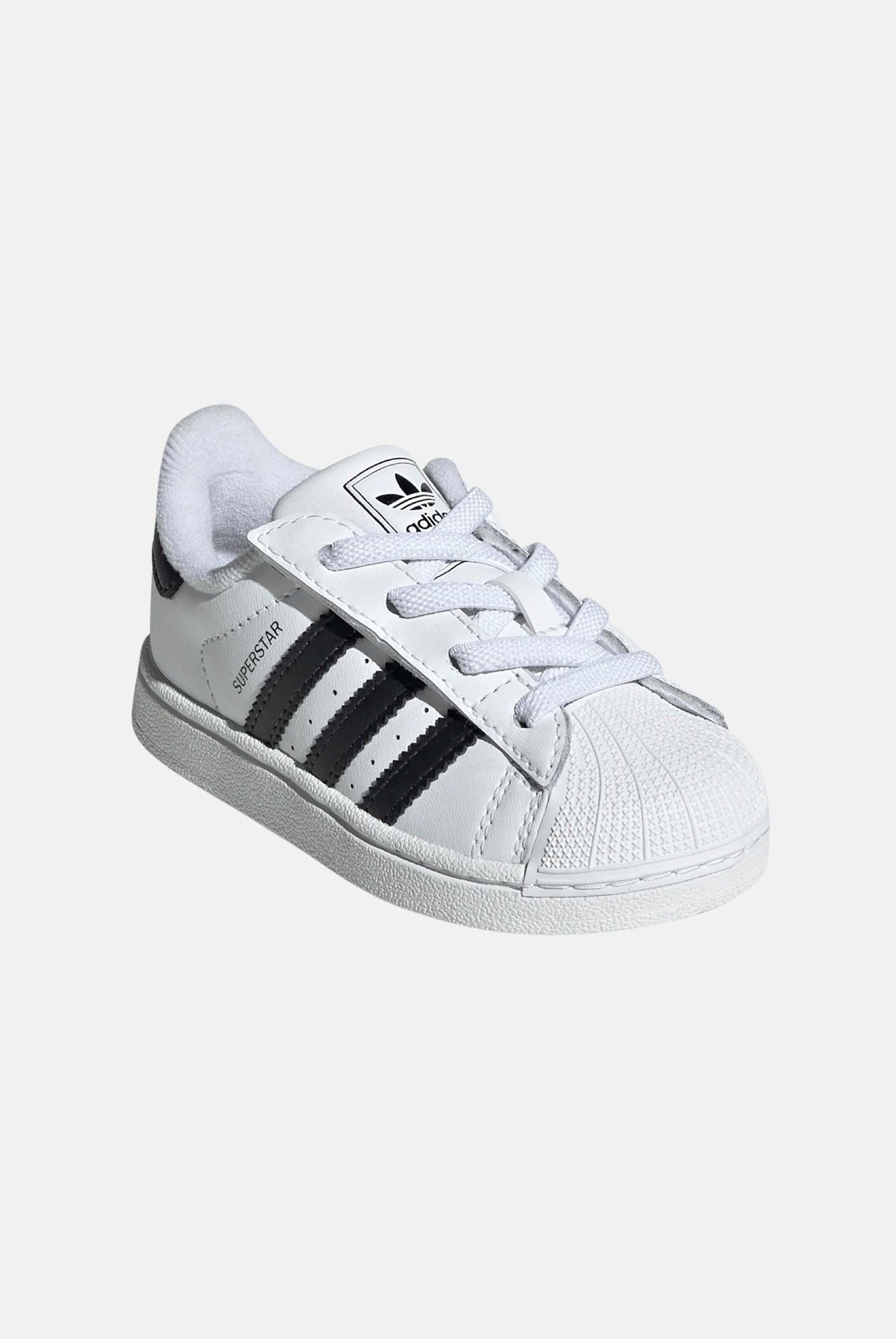 ADIDAS ORIGINALS Sneakers Superstar II Elastic Lace bianche e nere da neonato JH9984 . ADIDAS ORIGINALS