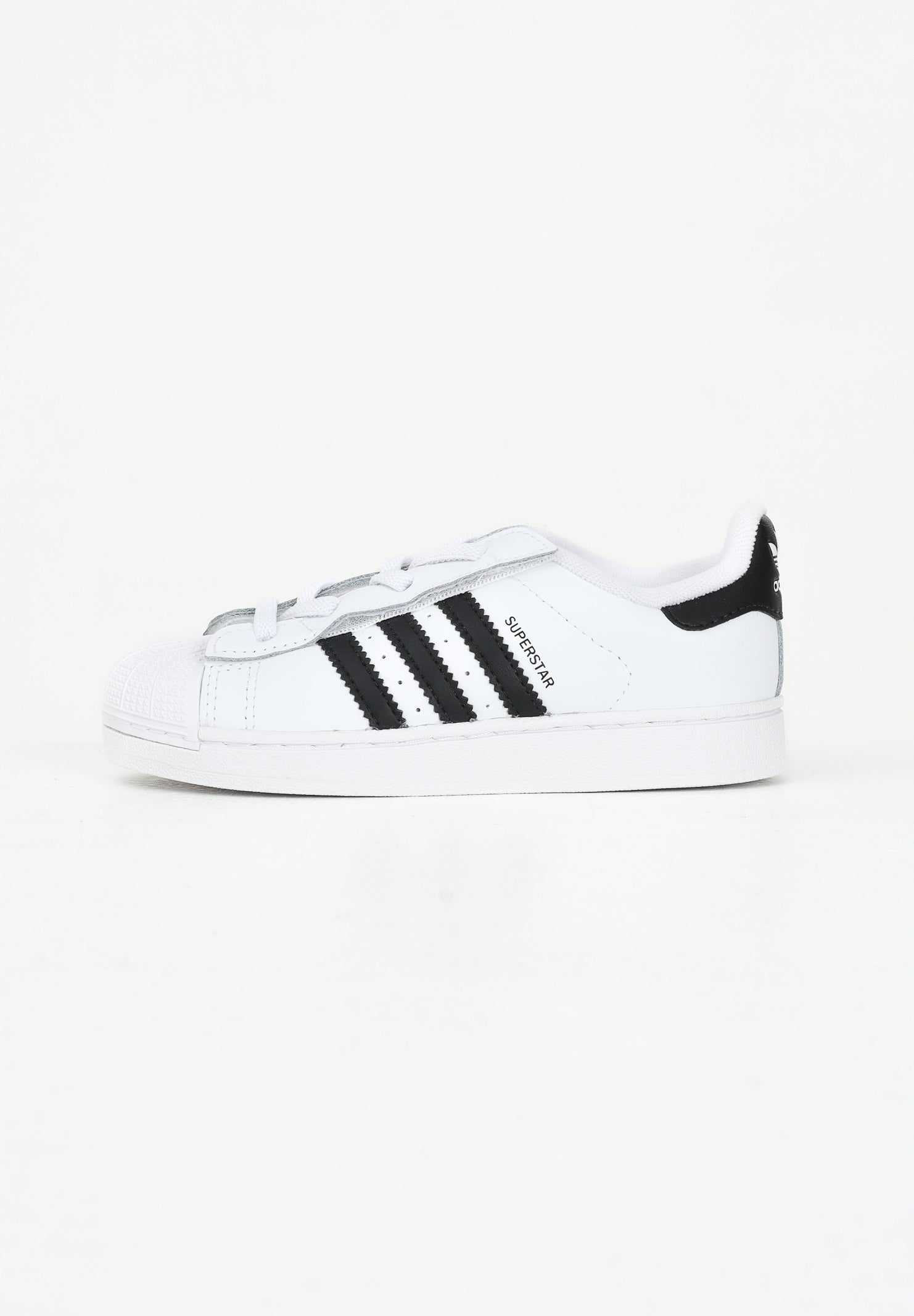ADIDAS ORIGINALS Sneakers Superstar II Elastic Lace bianche e nere da neonato JH9984 . ADIDAS ORIGINALS