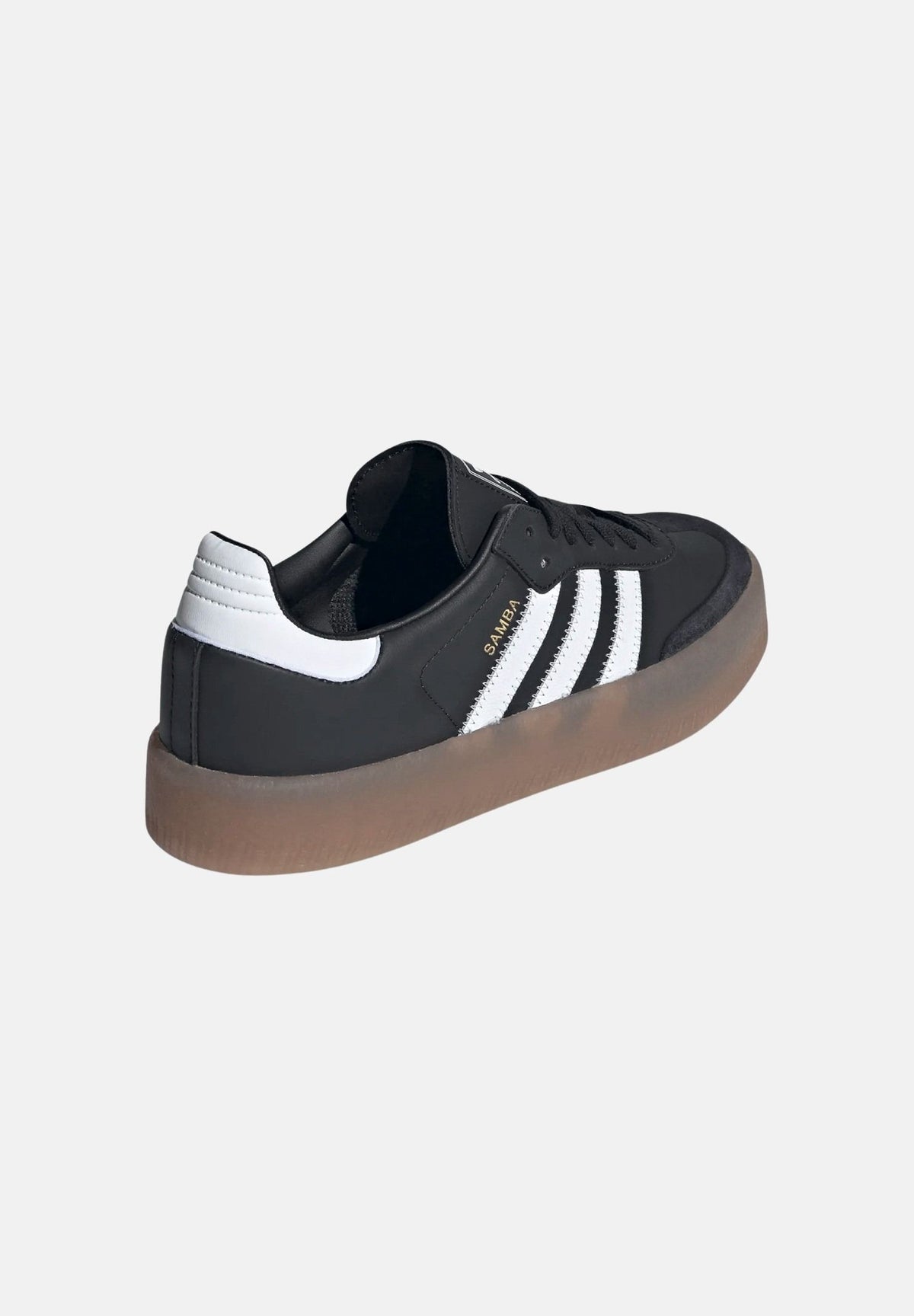 ADIDAS ORIGINALS Sneakers SAMBA nere da donna con 3-stripes JI1350 . ADIDAS ORIGINALS