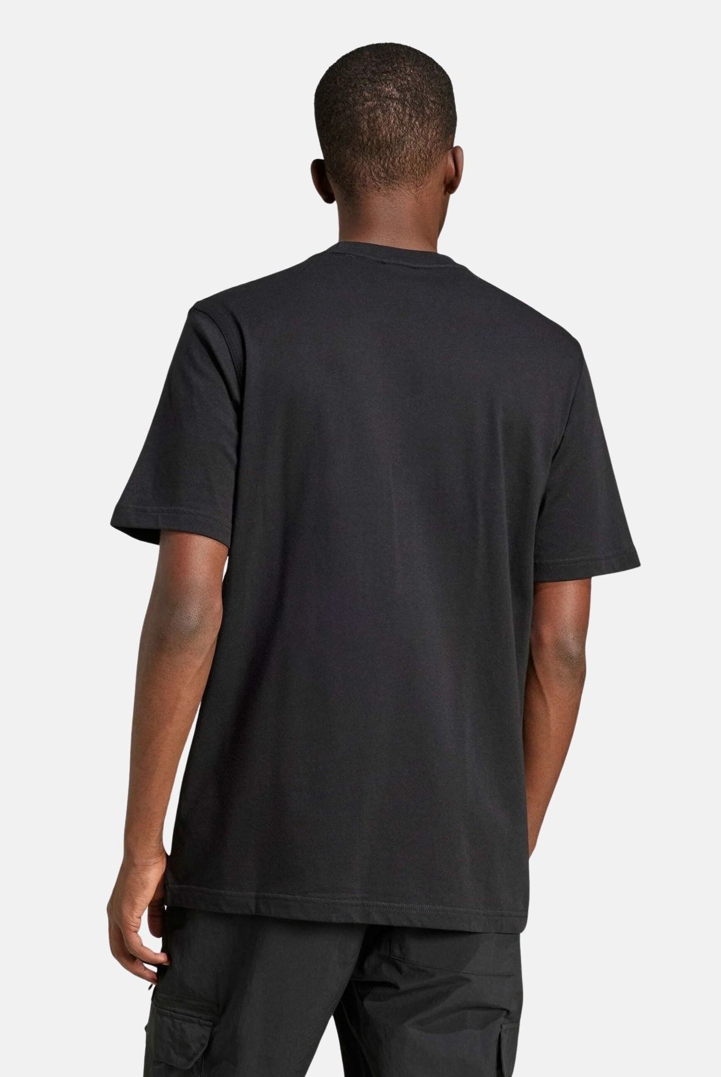ADIDAS ORIGINALS T-shirt a manica corta Trefoil Essentials nera da uomo JI8545 . ADIDAS ORIGINALS