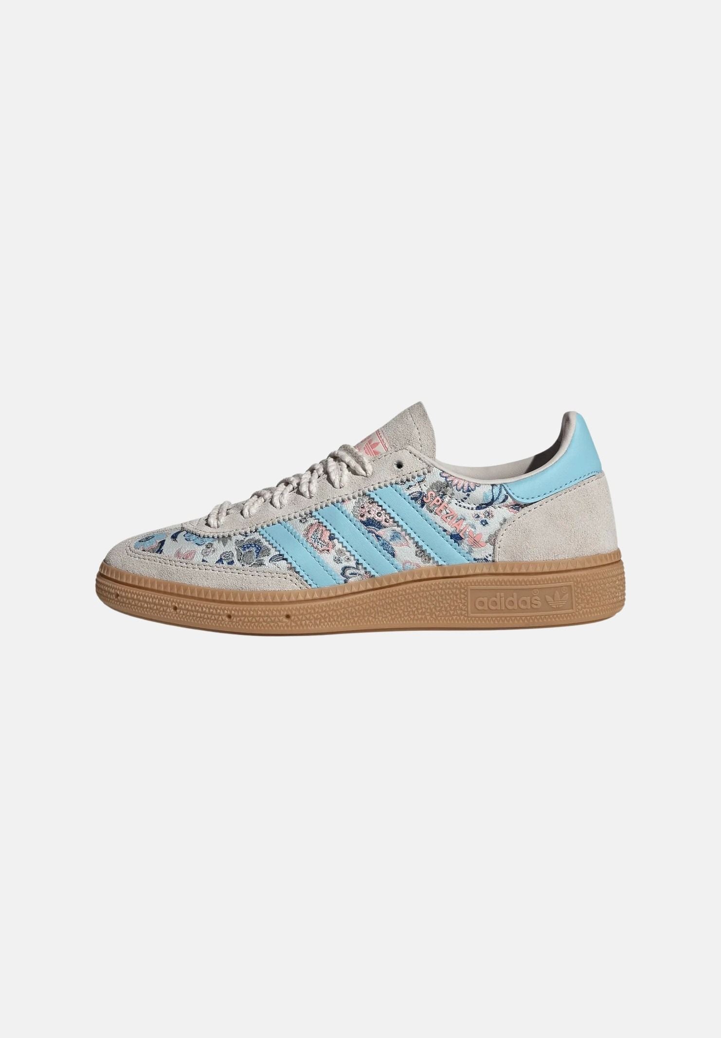 ADIDAS ORIGINALS sneakers Handball Spezial Liberty London Off White / Icey Blue / Gum grigio azzurro e bianco donna. JQ2010 . ADIDAS ORIGINALS