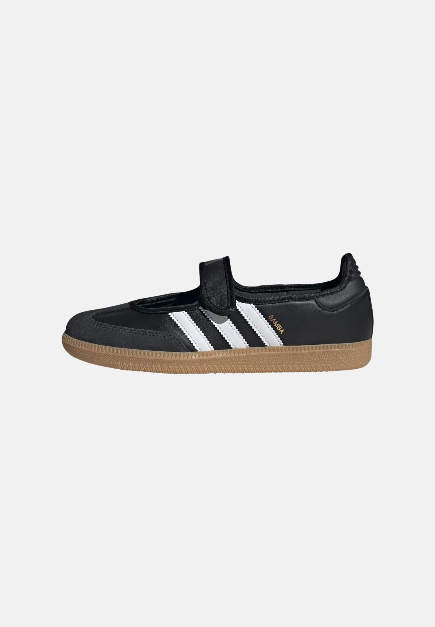 ADIDAS ORIGINALS Ballerine SAMBA JANE nere da donna con iconiche 3-Stripes a contrasto<BR/> JQ6445 . ADIDAS ORIGINALS