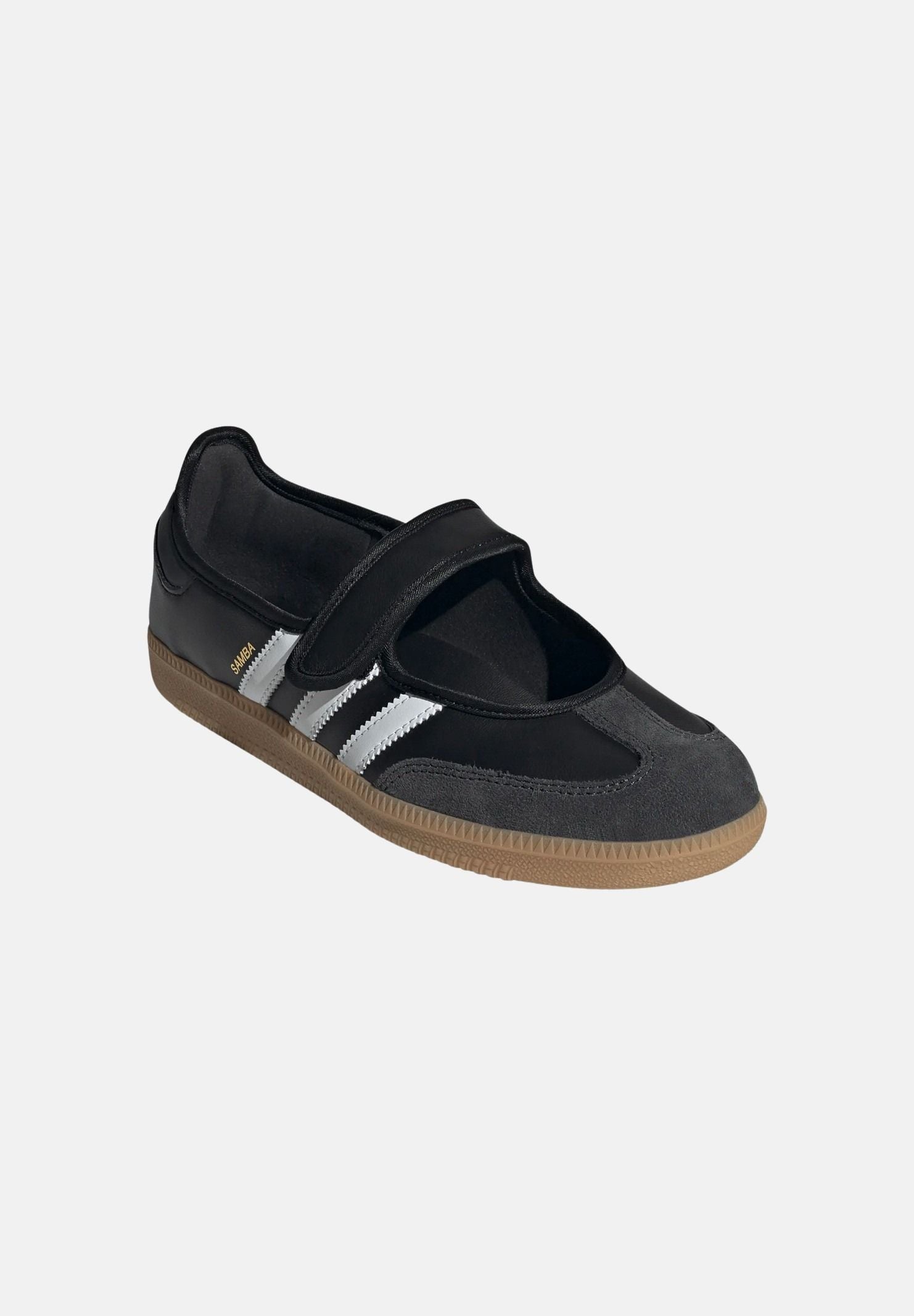 ADIDAS ORIGINALS Ballerine SAMBA JANE nere da donna con iconiche 3-Stripes a contrasto<BR/> JQ6445 . ADIDAS ORIGINALS