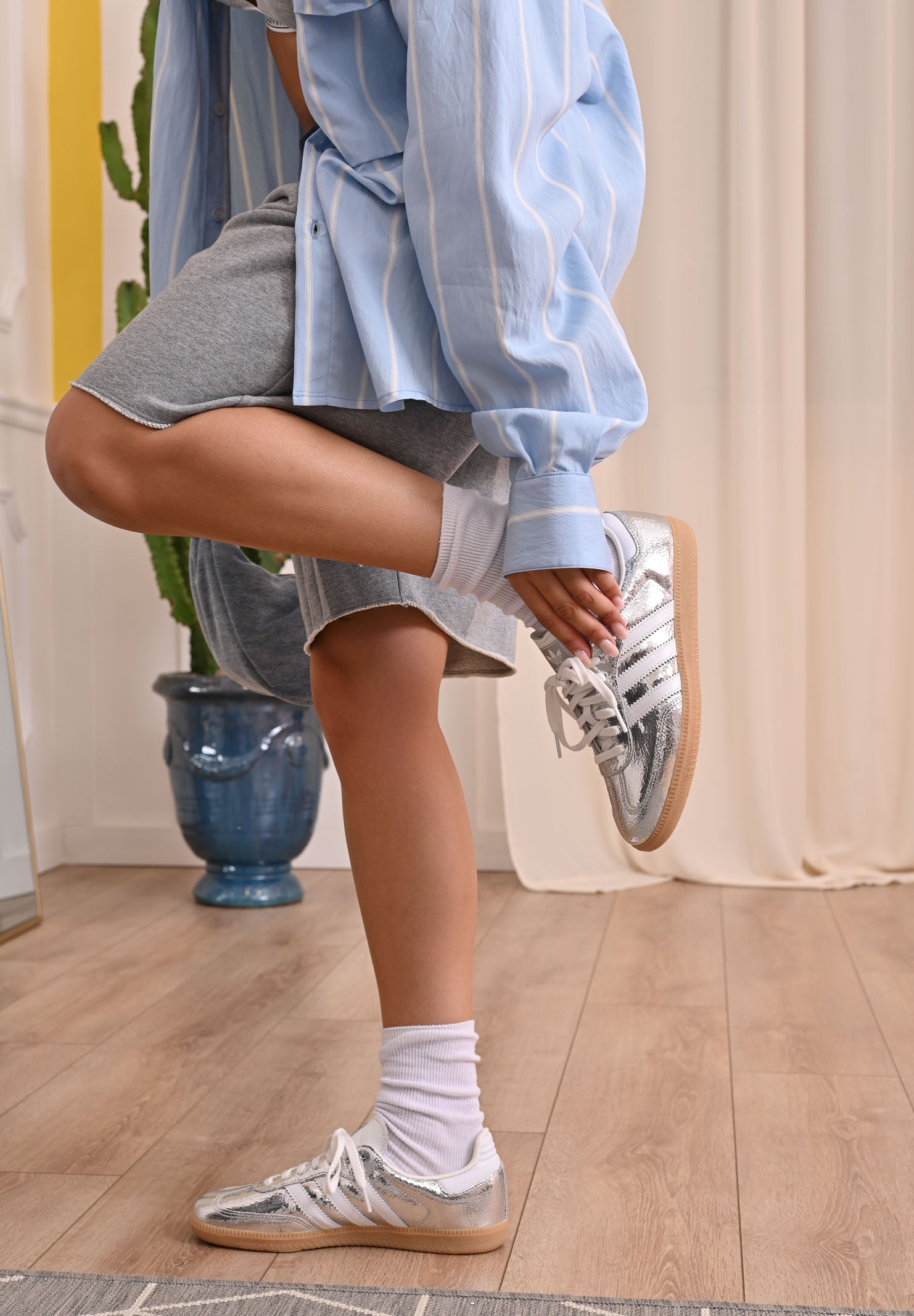 ADIDAS ORIGINALS Sneakers Samba OG argento da donna JR0035 . ADIDAS ORIGINALS