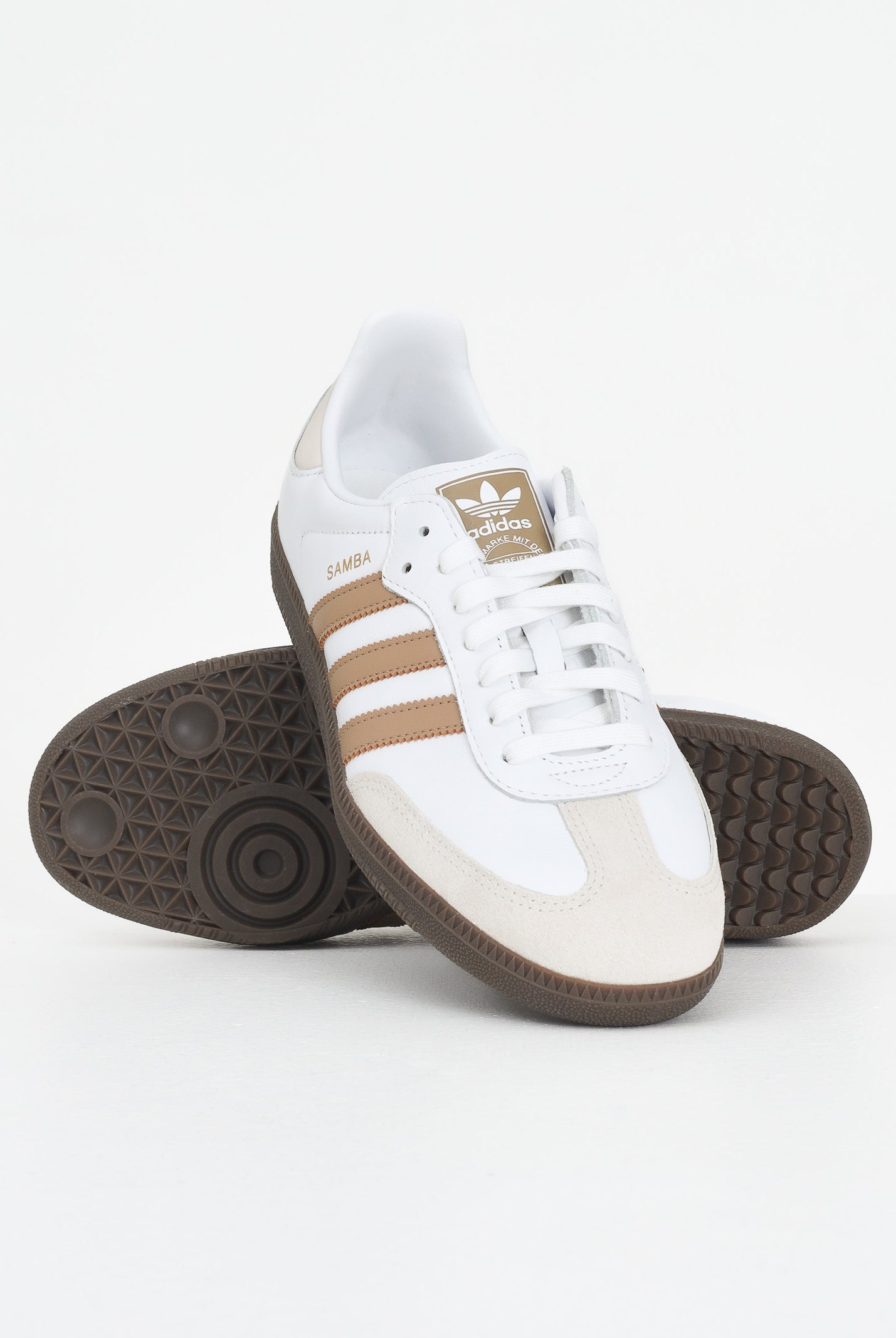 ADIDAS ORIGINALS Sneakers Samba bianche e beige da uomo JR0912 . ADIDAS ORIGINALS