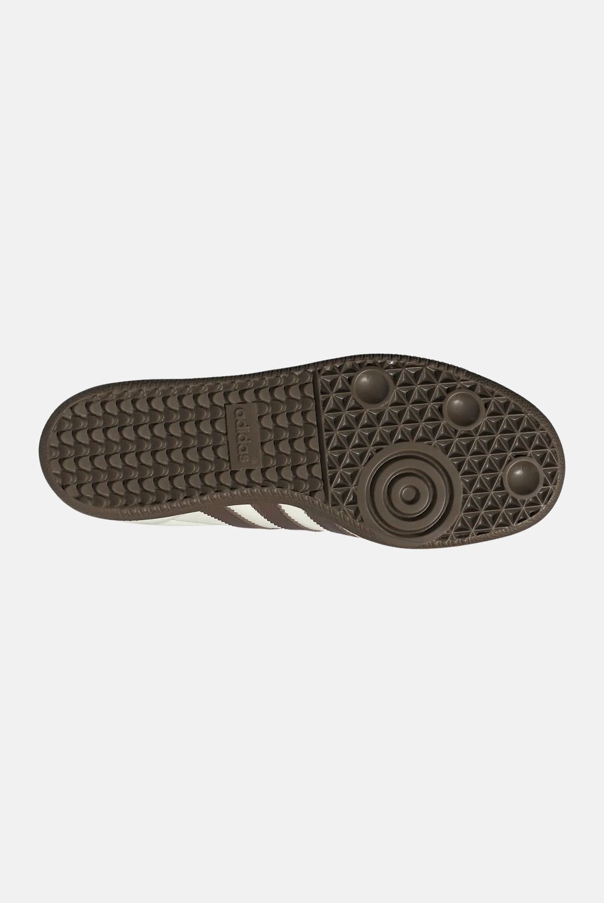 ADIDAS ORIGINALS Sneakers SAMBA OG bianca per uomo e donna con dettagli marroni e suola in gomma ammortizzata JR8842 . ADIDAS ORIGINALS