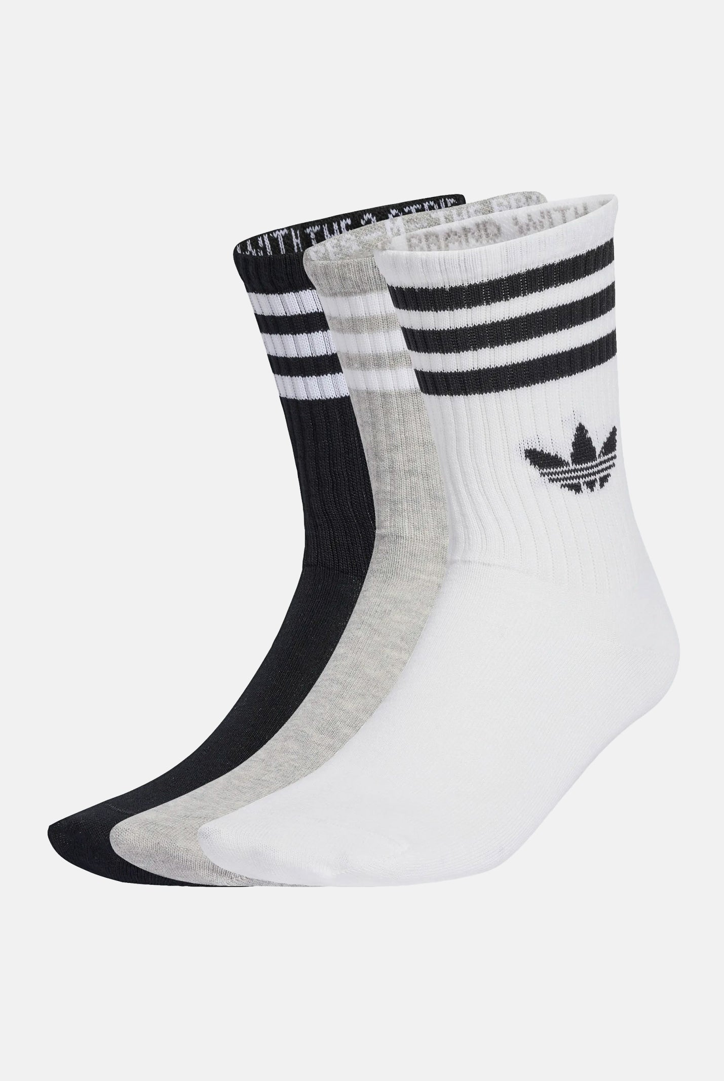 ADIDAS ORIGINALS Calze 3-STRIPES CREW SOCKS 3 PAIRS unisex bambino JV7403 . ADIDAS ORIGINALS
