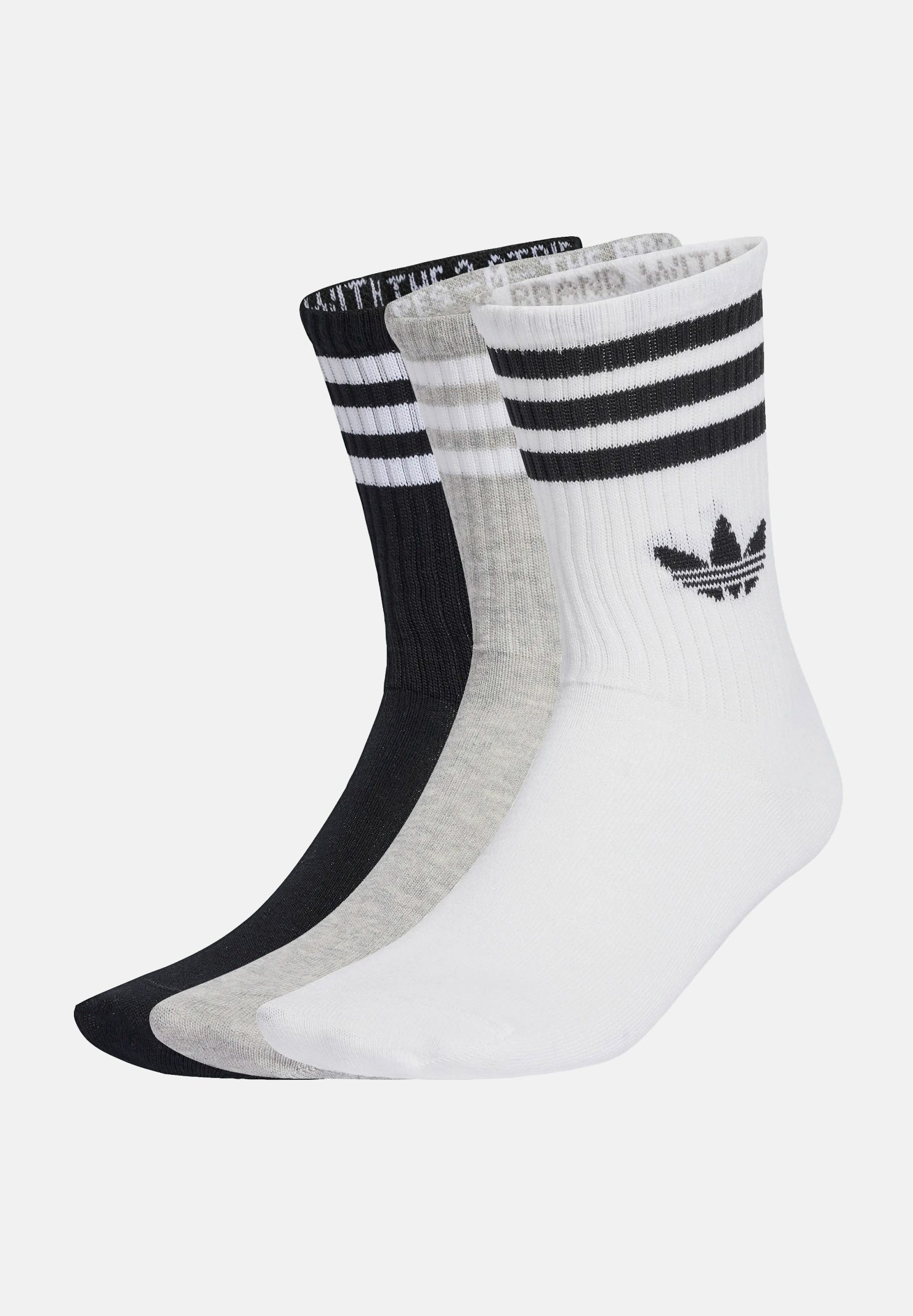 ADIDAS ORIGINALS Calze 3-STRIPES CREW SOCKS 3 PAIRS unisex bambino JV7403 . ADIDAS ORIGINALS