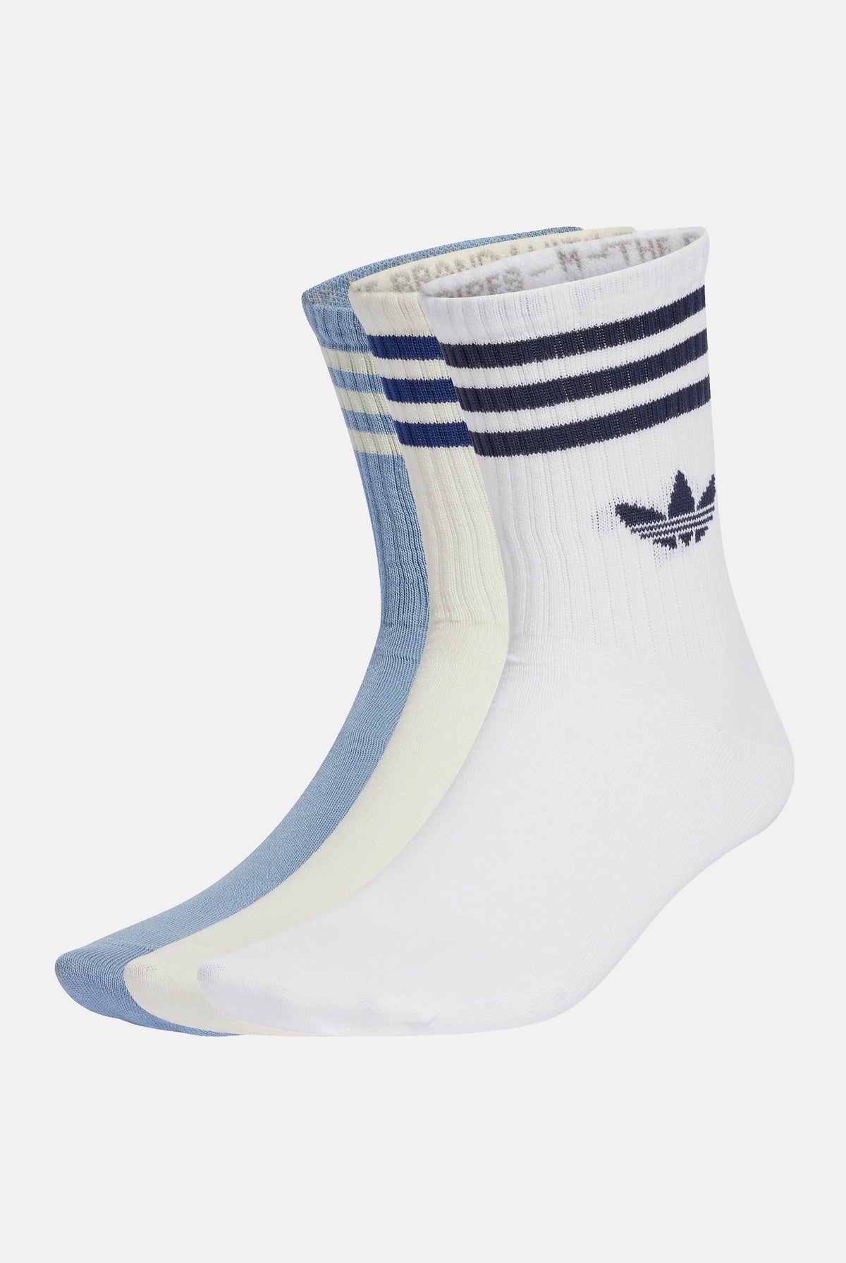 ADIDAS ORIGINALS Calzini 3 PAIRS 3-STRIPES bianchi per uomo e donna JV7406 . ADIDAS ORIGINALS