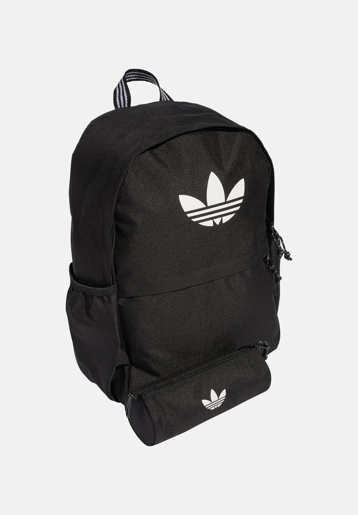 ADIDAS ORIGINALS Zaino PENCIL nero per bambino e bambina con maxi logo Trefoil e astuccio <BR/> JW0315 . ADIDAS ORIGINALS