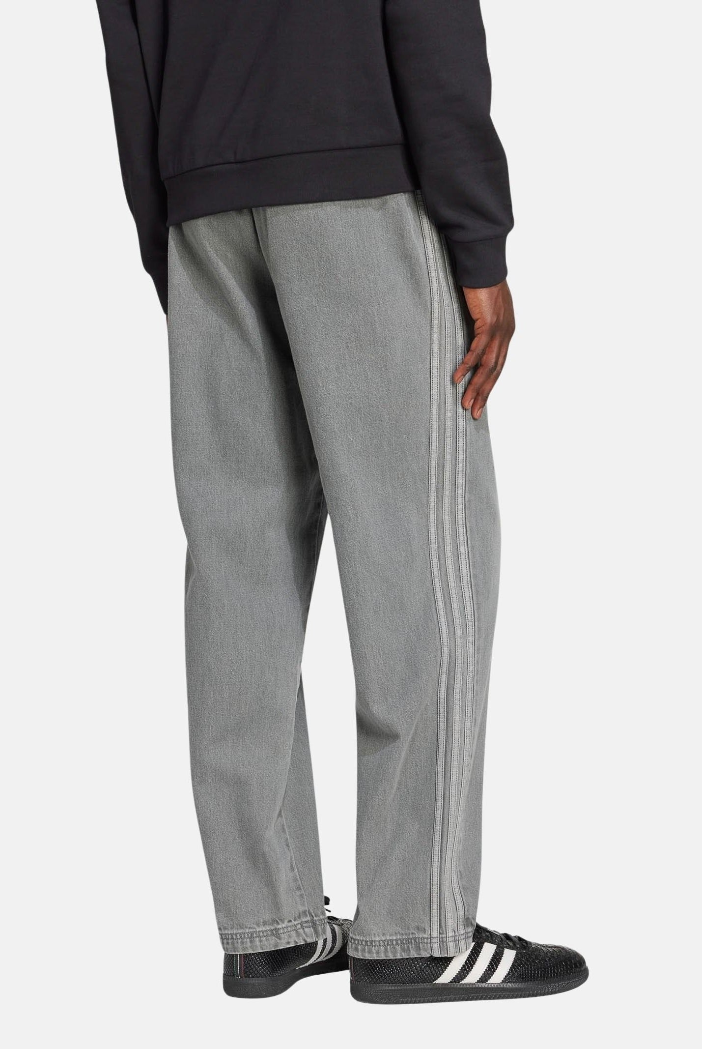 ADIDAS ORIGINALS Pantalone sportivo Adicolor Loose Denim Stone in denim grigio da uomo JW5920 . ADIDAS ORIGINALS