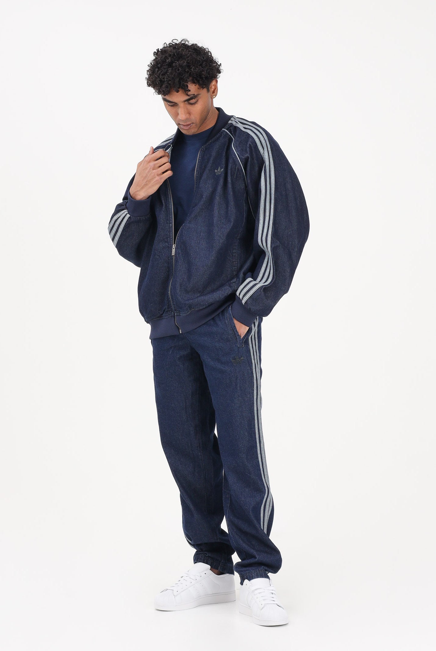 ADIDAS ORIGINALS Jeans Adidas Adicolor Loose in denim blu da uomo JX6459 . ADIDAS ORIGINALS