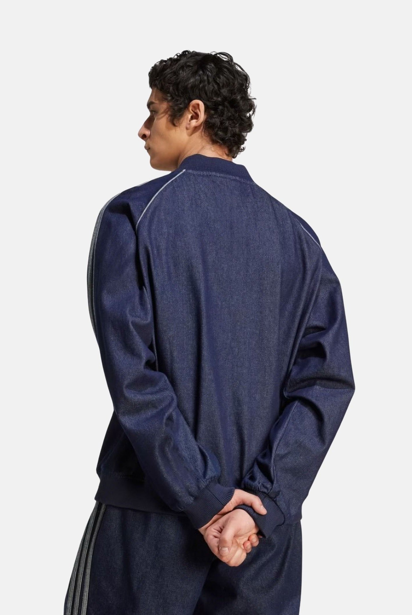 ADIDAS ORIGINALS Giubbotto SST Adicolor Loose in denim scuro da uomo JX6461 . ADIDAS ORIGINALS
