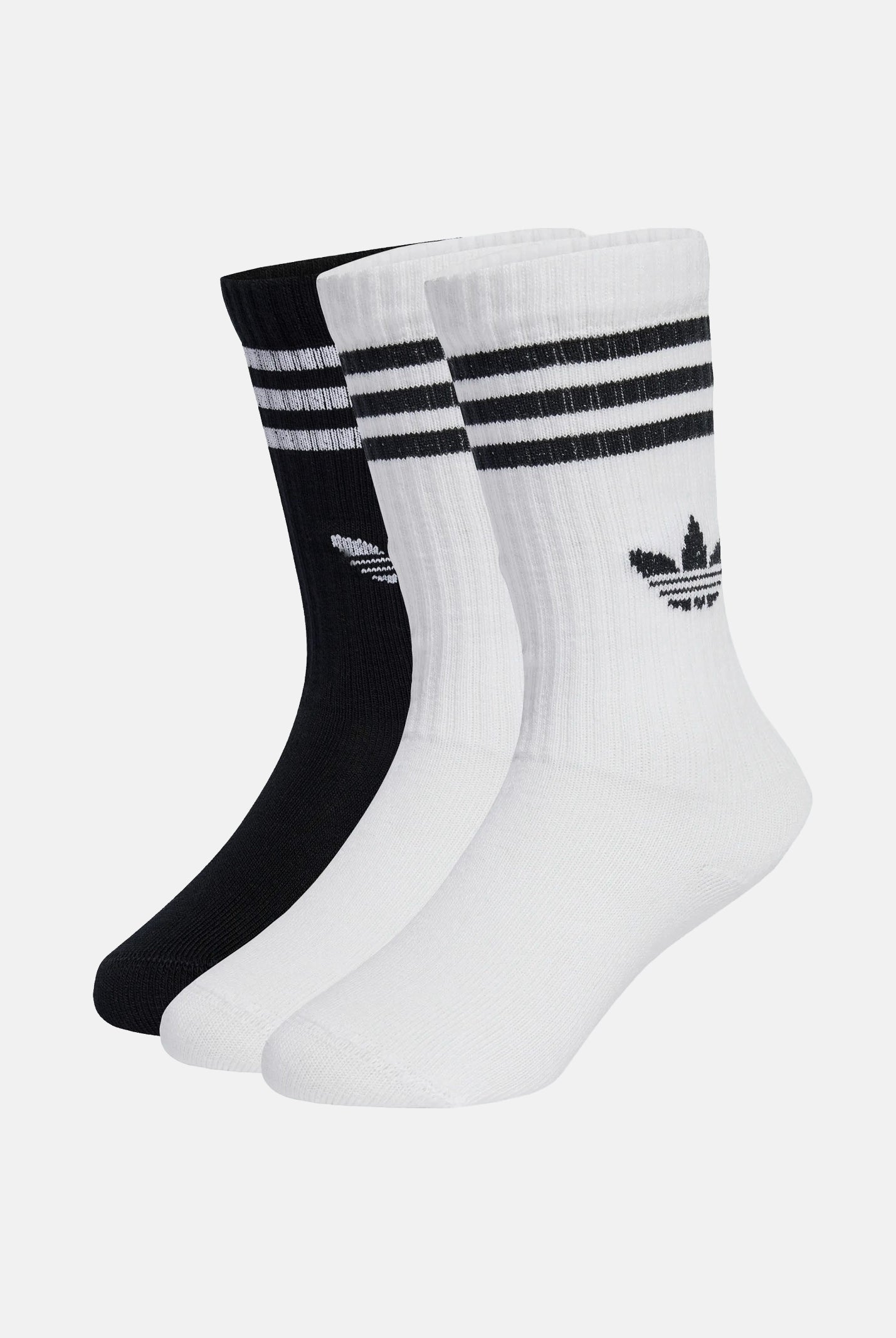ADIDAS ORIGINALS Calze CALZE 3 PAIRS White/Black bianco e nero bambino unisex. JZ7496 . ADIDAS ORIGINALS