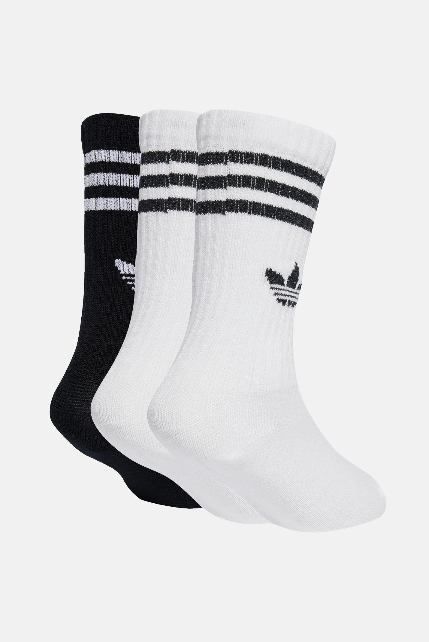 ADIDAS ORIGINALS Calze CALZE 3 PAIRS White/Black bianco e nero bambino unisex. JZ7496 . ADIDAS ORIGINALS