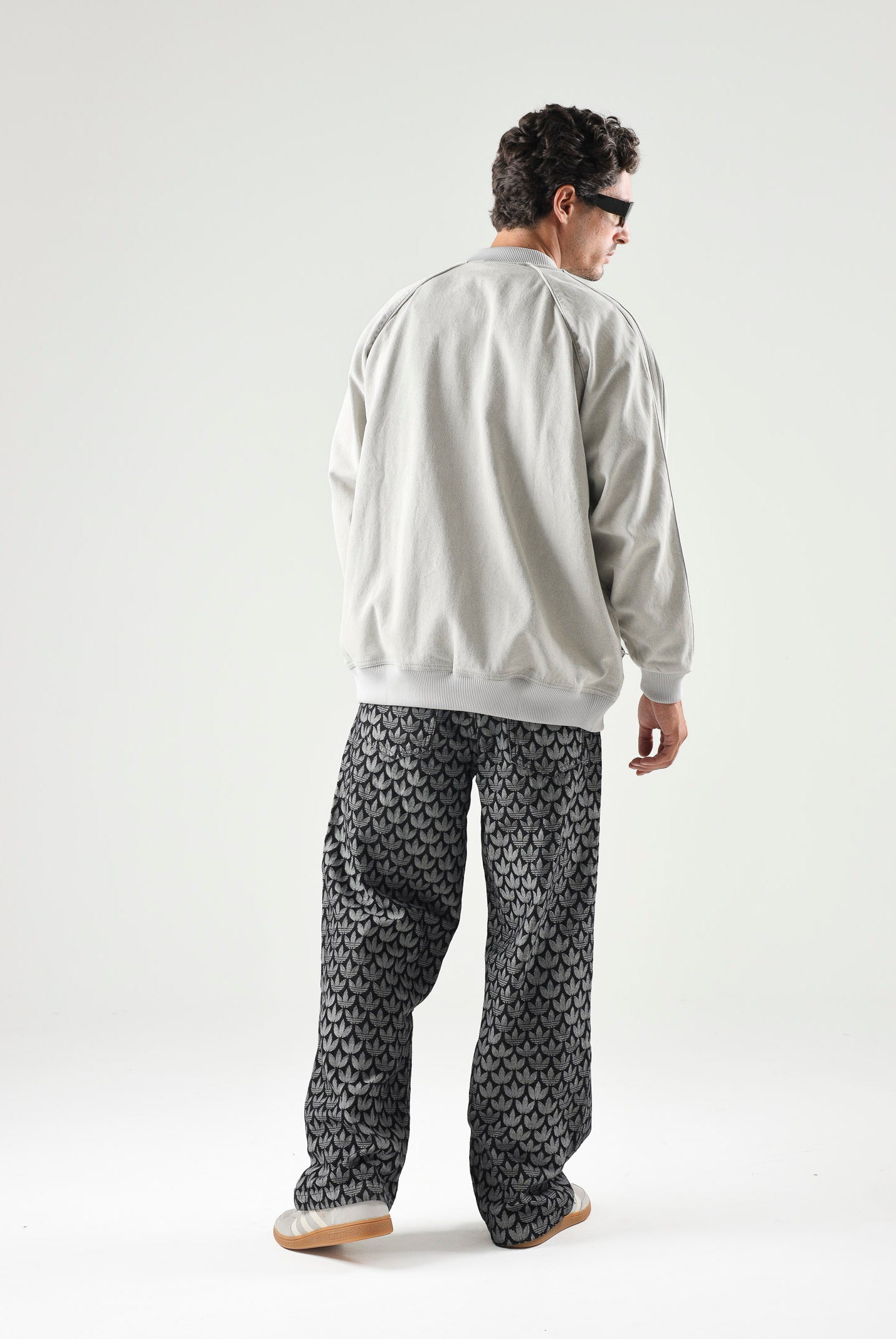 ADIDAS ORGINALS Jeans DENIM LOOSE MONOGRAM in denim nero da uomo KC6380 . ADIDAS ORIGINALS