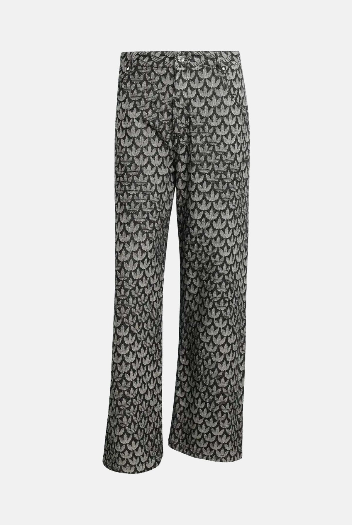 ADIDAS ORGINALS Jeans DENIM LOOSE MONOGRAM in denim nero per uomo e donna KC6380 . ADIDAS ORIGINALS
