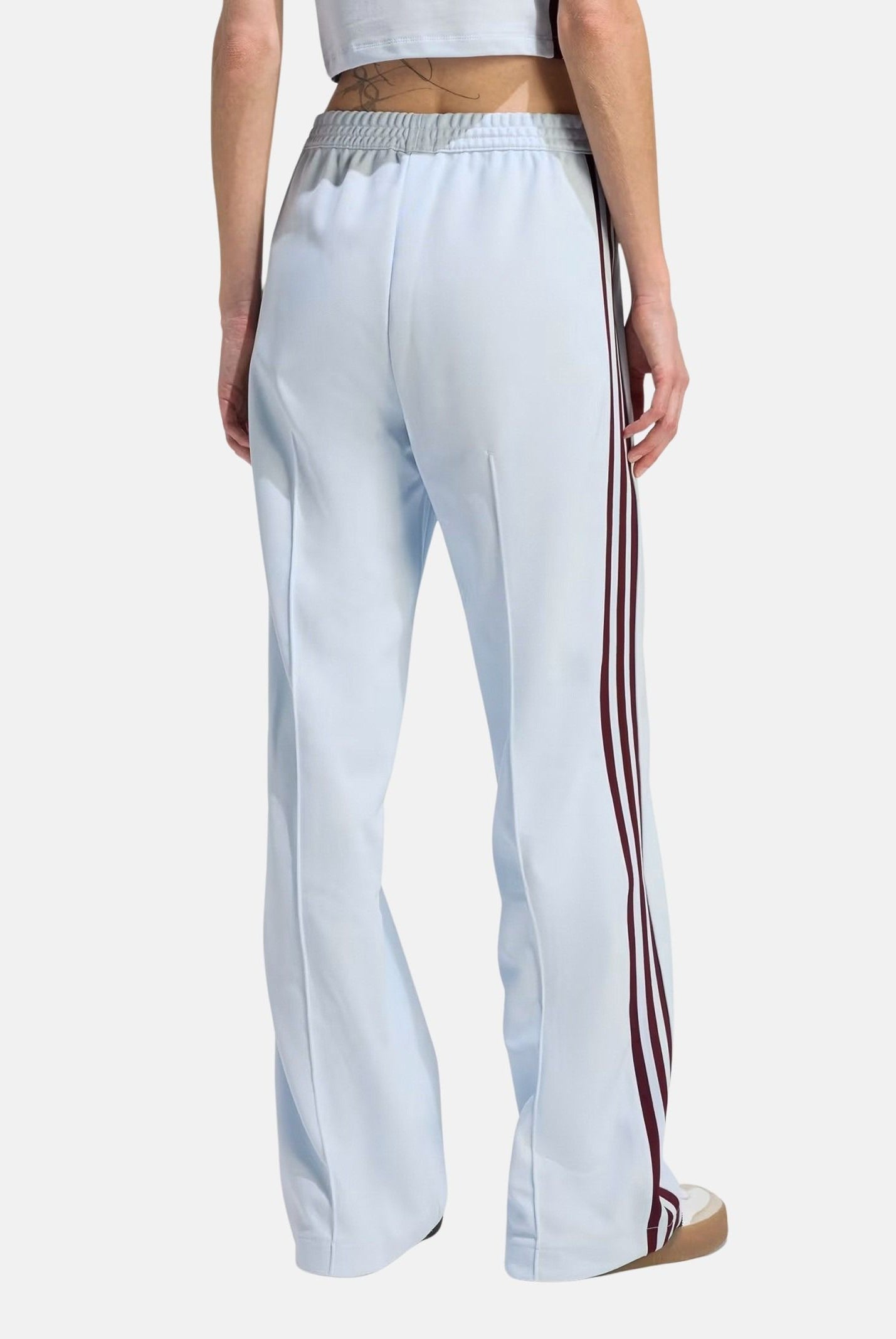 ADIDAS ORIGINALS Pantalone FIREBIRD CLASSIC celeste e bordeaux da donna KC6561 . ADIDAS ORIGINALS