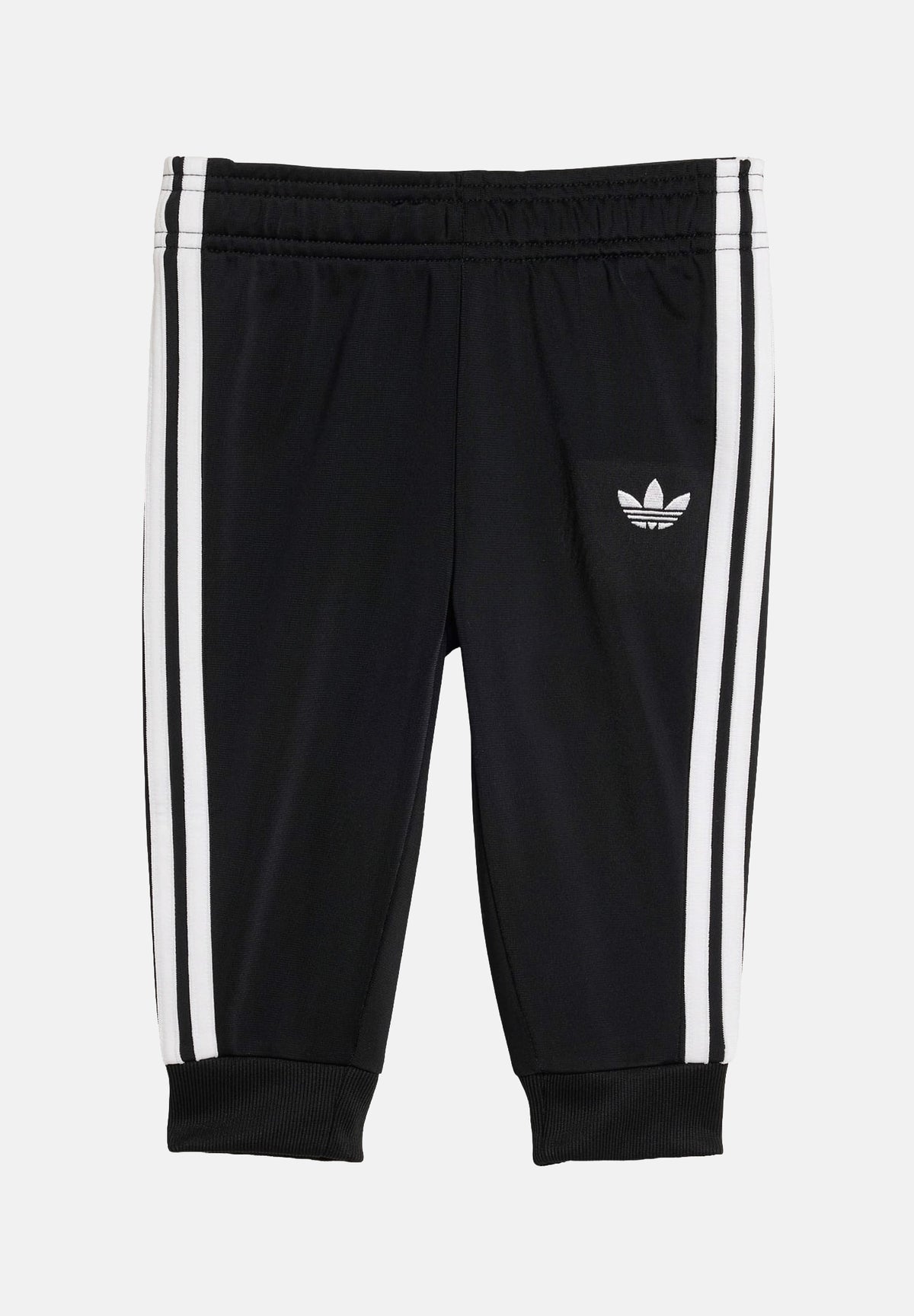 ADIDAS ORIGINALS Tuta SST nera da neonato con iconiche 3-stripes laterali KD1029 . ADIDAS ORIGINALS