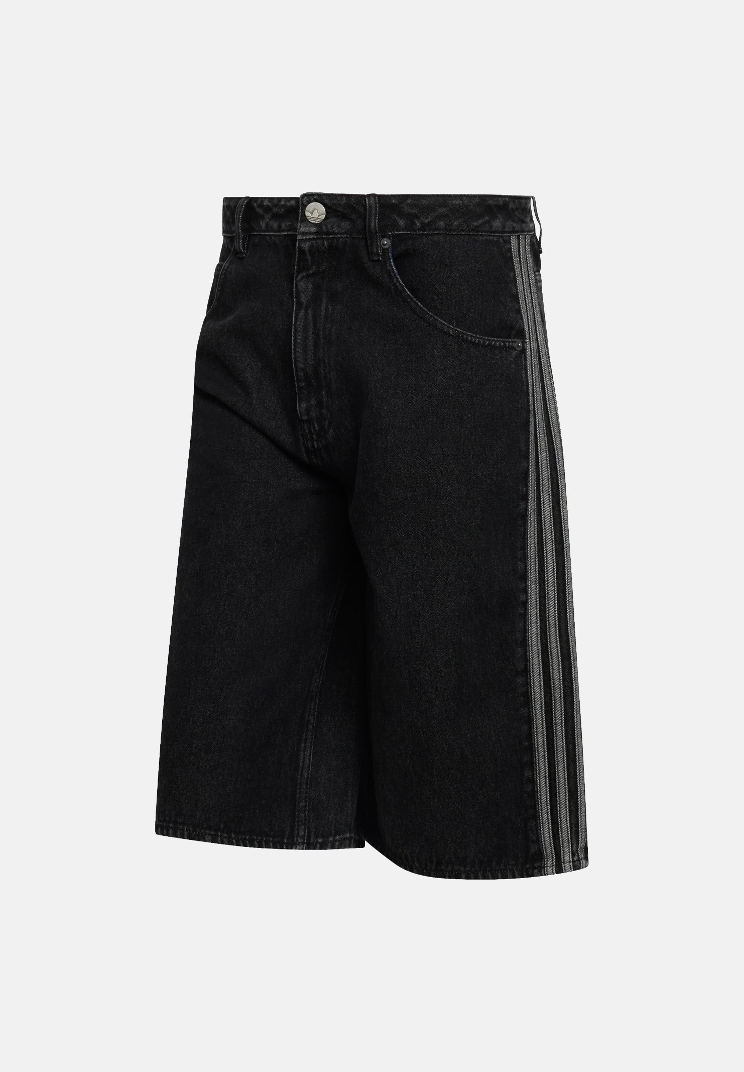 ADIDAS ORIGINALS Shorts FIREBIRD ADICOLOR in denim nero da uomo KD1498 . ADIDAS ORIGINALS