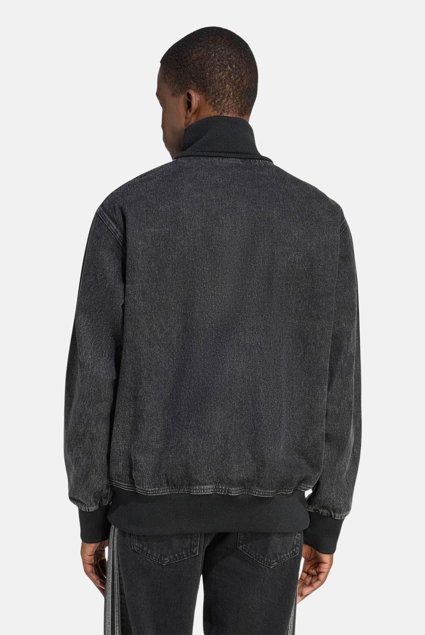 ADIDAS ORIGINALS Giubbotto Adicolor Denim Firebird nero da uomo KD1516 . ADIDAS ORIGINALS
