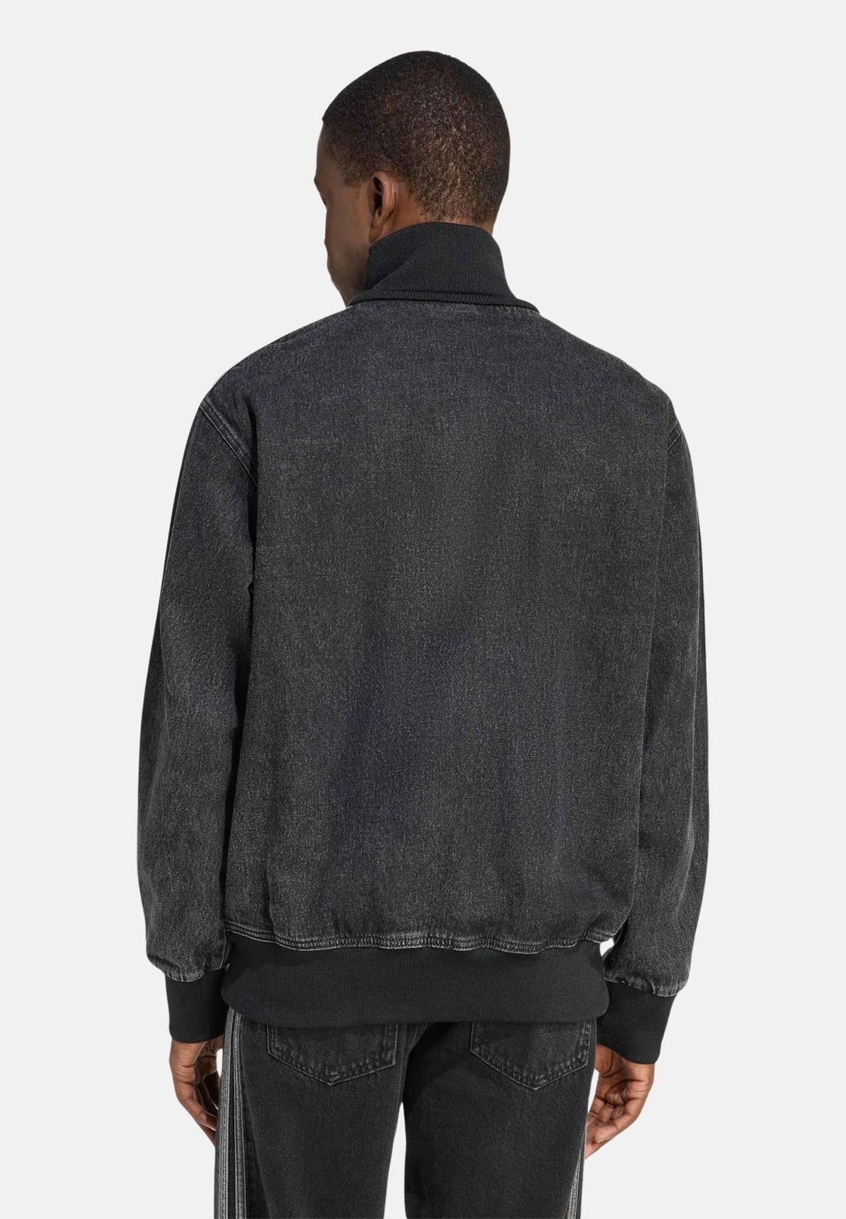 ADIDAS ORIGINALS Giubbotto di jeans FIREBIRD nero da uomo KD1516 . ADIDAS ORIGINALS