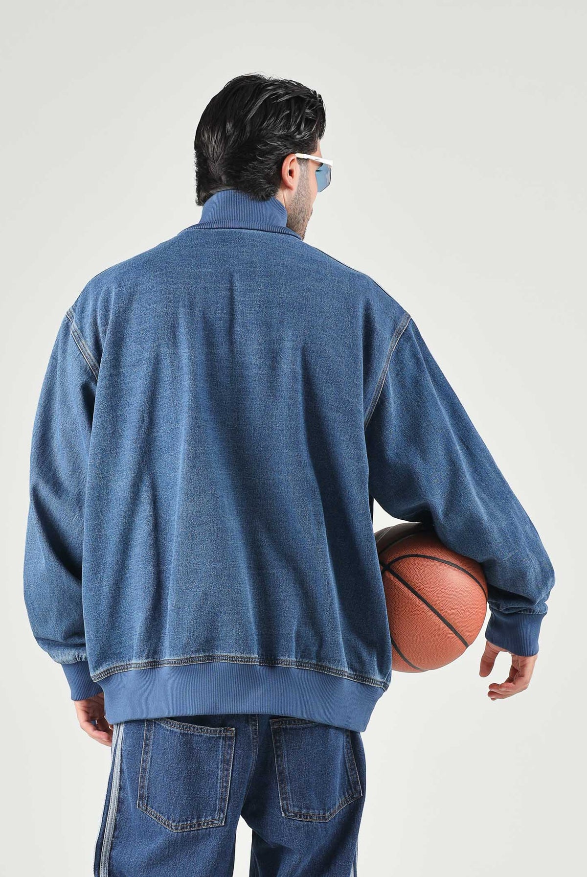 ADIDAS ORIGINALS Giubbotto di jeans DENIM FIREBIRD celeste da uomo<BR/> KD1517 . ADIDAS ORIGINALS