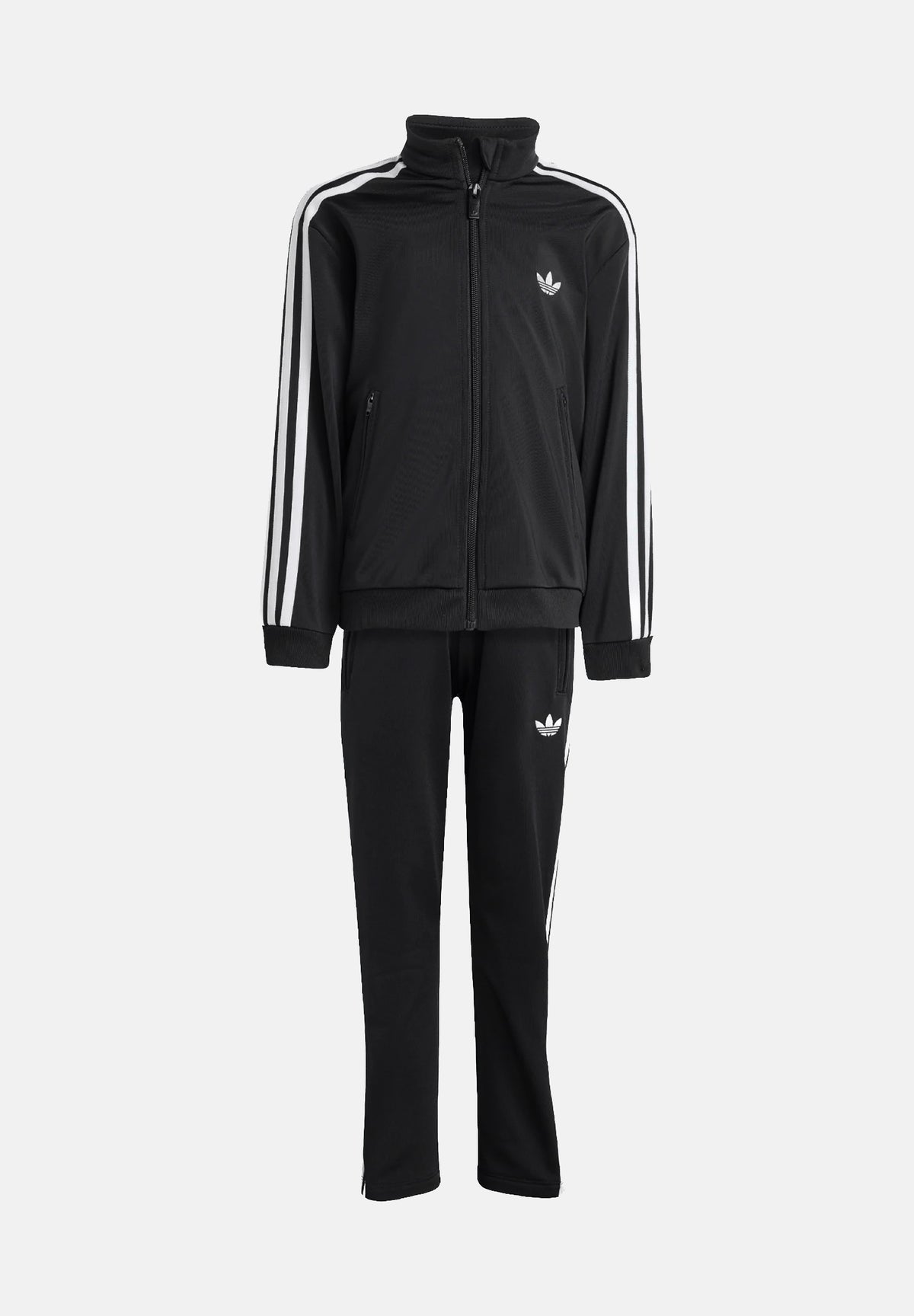 ADIDAS ORIGINALS Tuta Firebird nera per bambino e bambina con 3-stripes iconiche KD3299 . ADIDAS ORIGINALS
