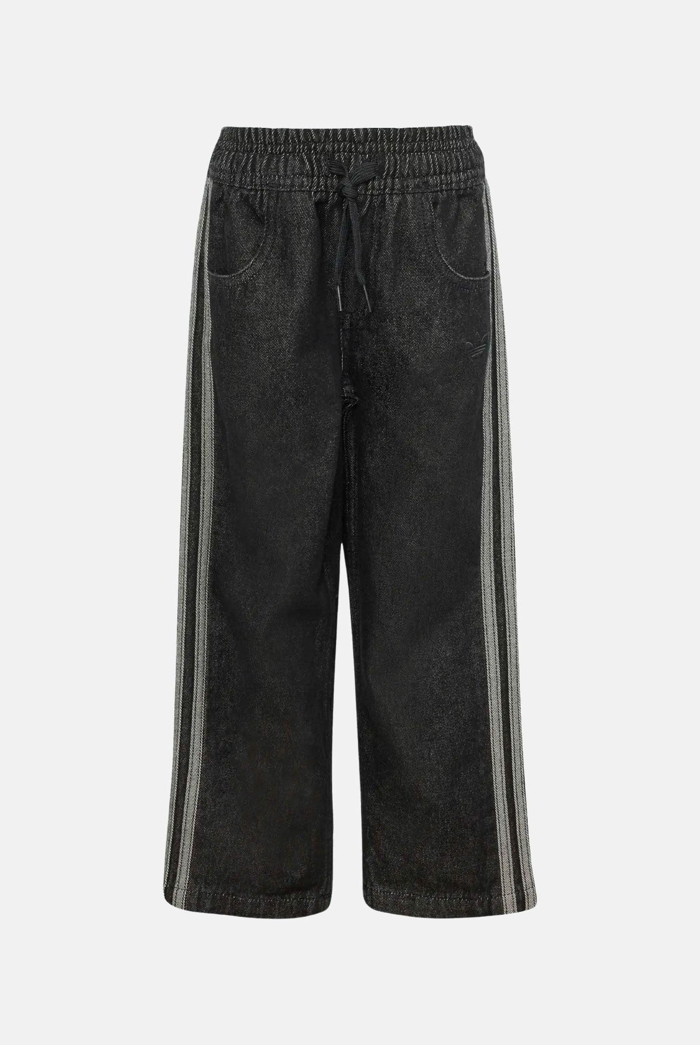 ADIDAS ORIGINALS Pantaloni FIREBIRD DENIM TRACK neroper bambino e bambina con iconiche 3-Stripes laterali. KD5809 . ADIDAS ORIGINALS
