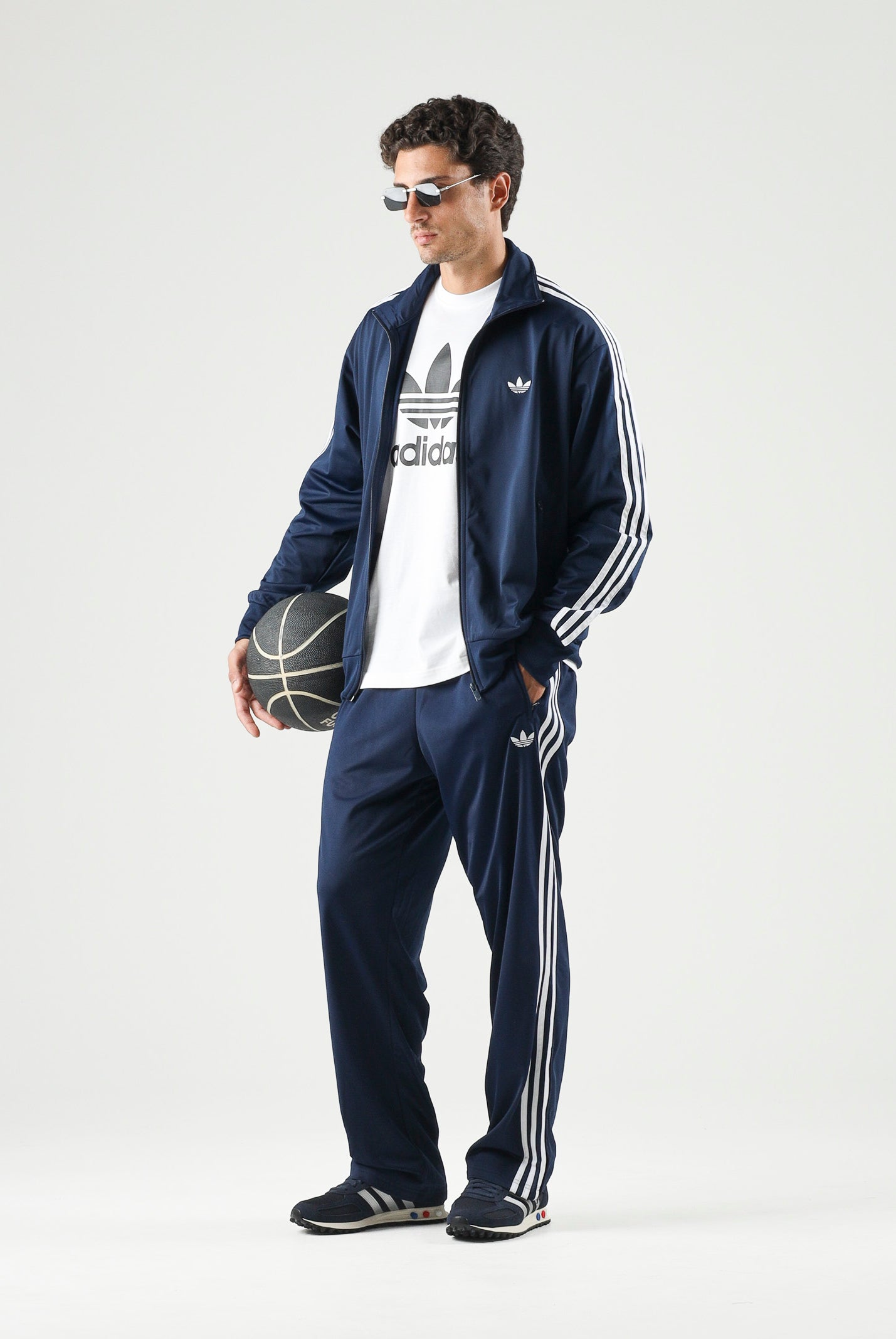 ADIDAS ORIGINALS Felpa con zip FIREBIRD blu da uomo KD8313 . ADIDAS ORIGINALS