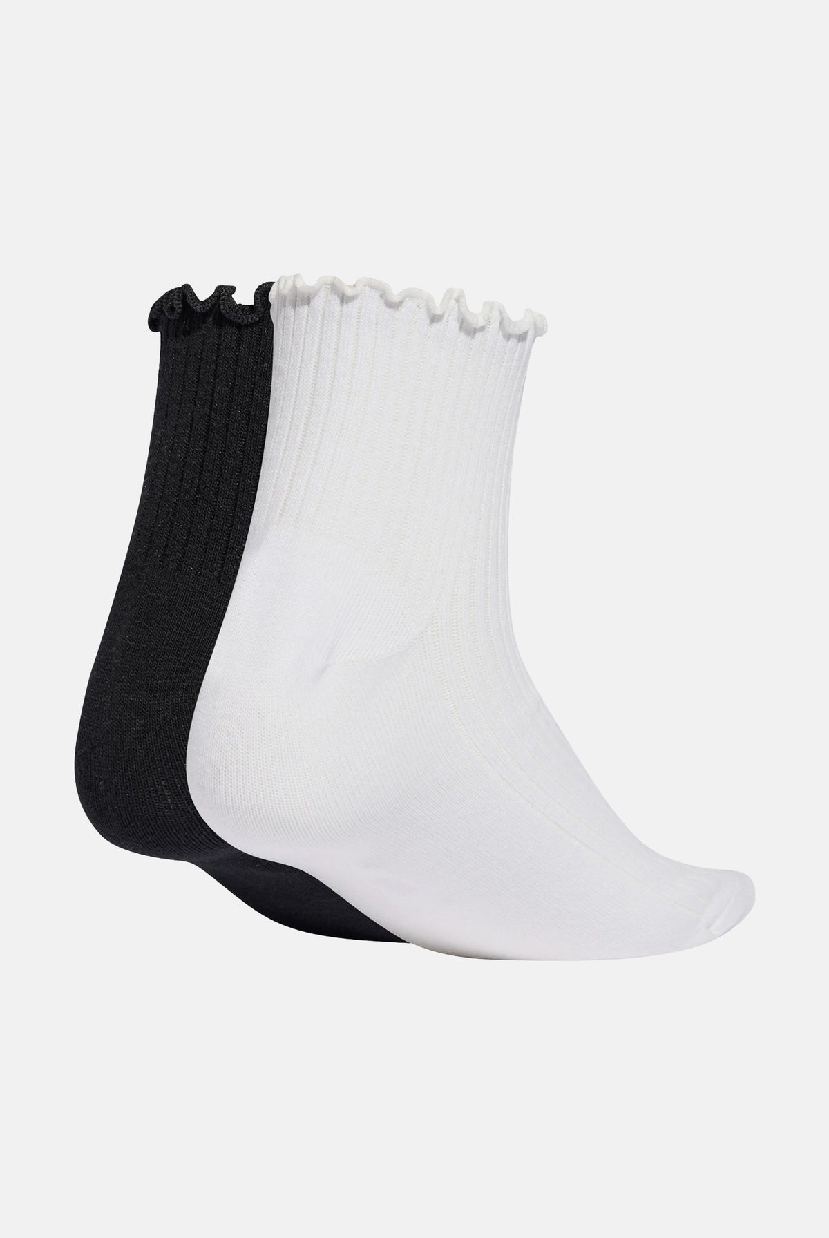 ADIDAS ORIGINALS Calzini (2 paia) Ruffle bianchi e neri da donna KD8367 . ADIDAS ORIGINALS