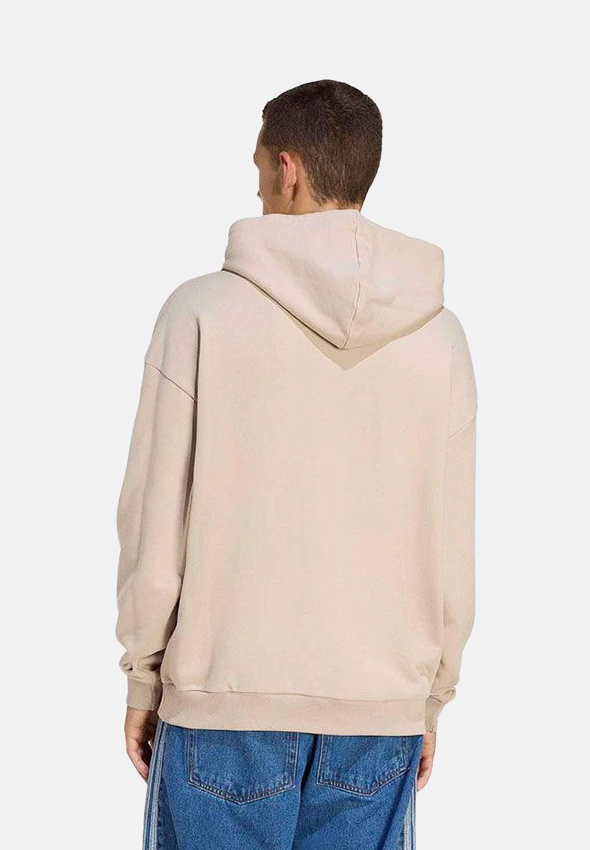 ADIDAS ORIGINALS Felpa con cappuccio ADICOLOR TREFOIL beige da uomo KE0878 . ADIDAS ORIGINALS