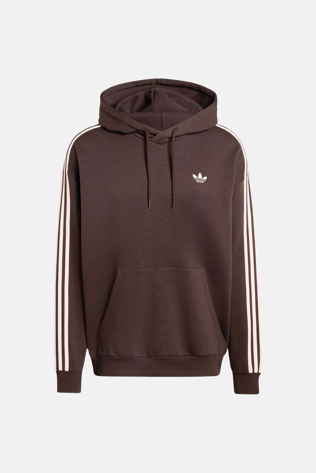 ADIDAS ORIGINALS Felpa ADICOLOR CLASSIC con cappuccio marrone e rosa per uomo e donna KE0880 . ADIDAS ORIGINALS