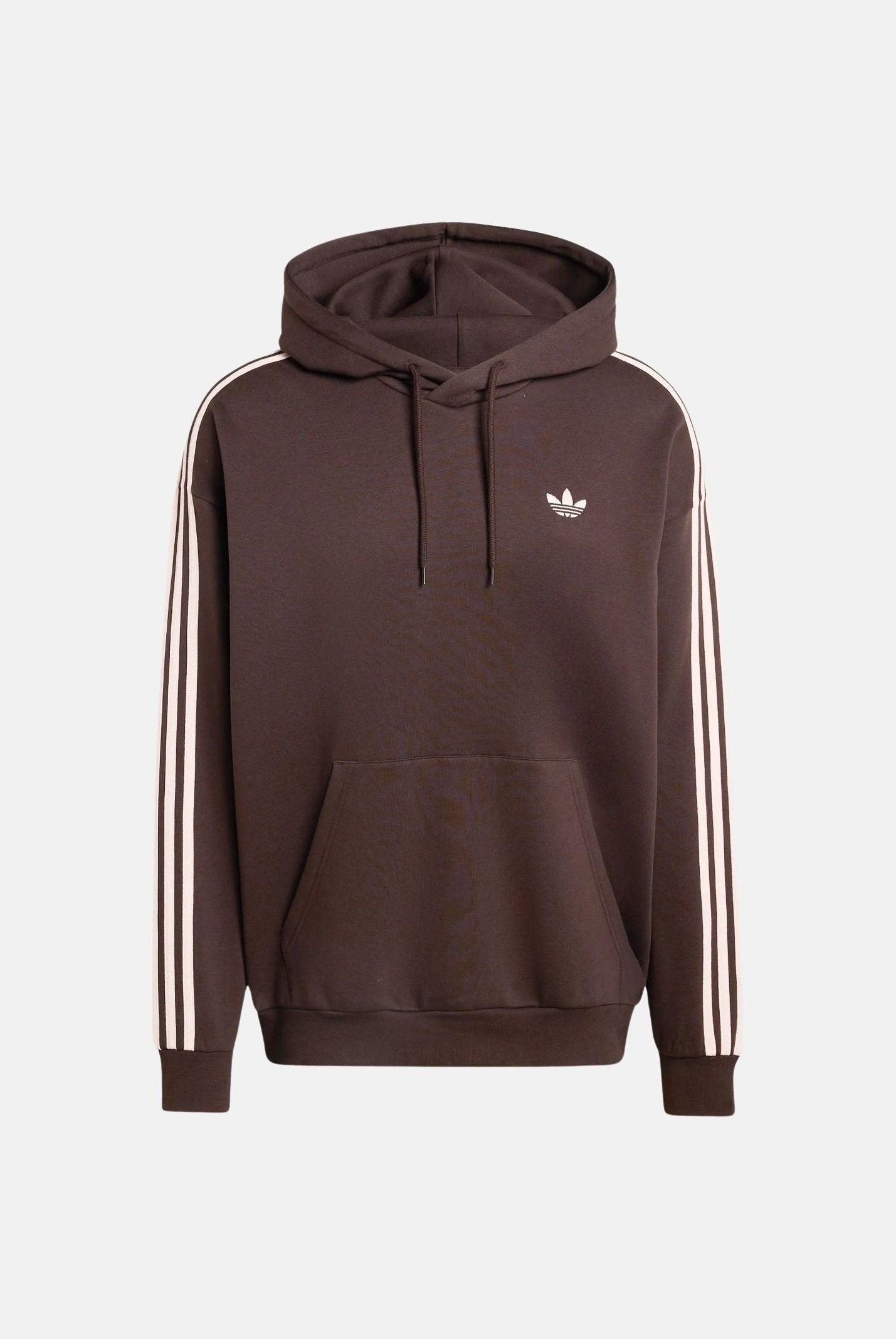 ADIDAS ORIGINALS Felpa ADICOLOR CLASSIC con cappuccio marrone e rosa per uomo e donna KE0880 . ADIDAS ORIGINALS
