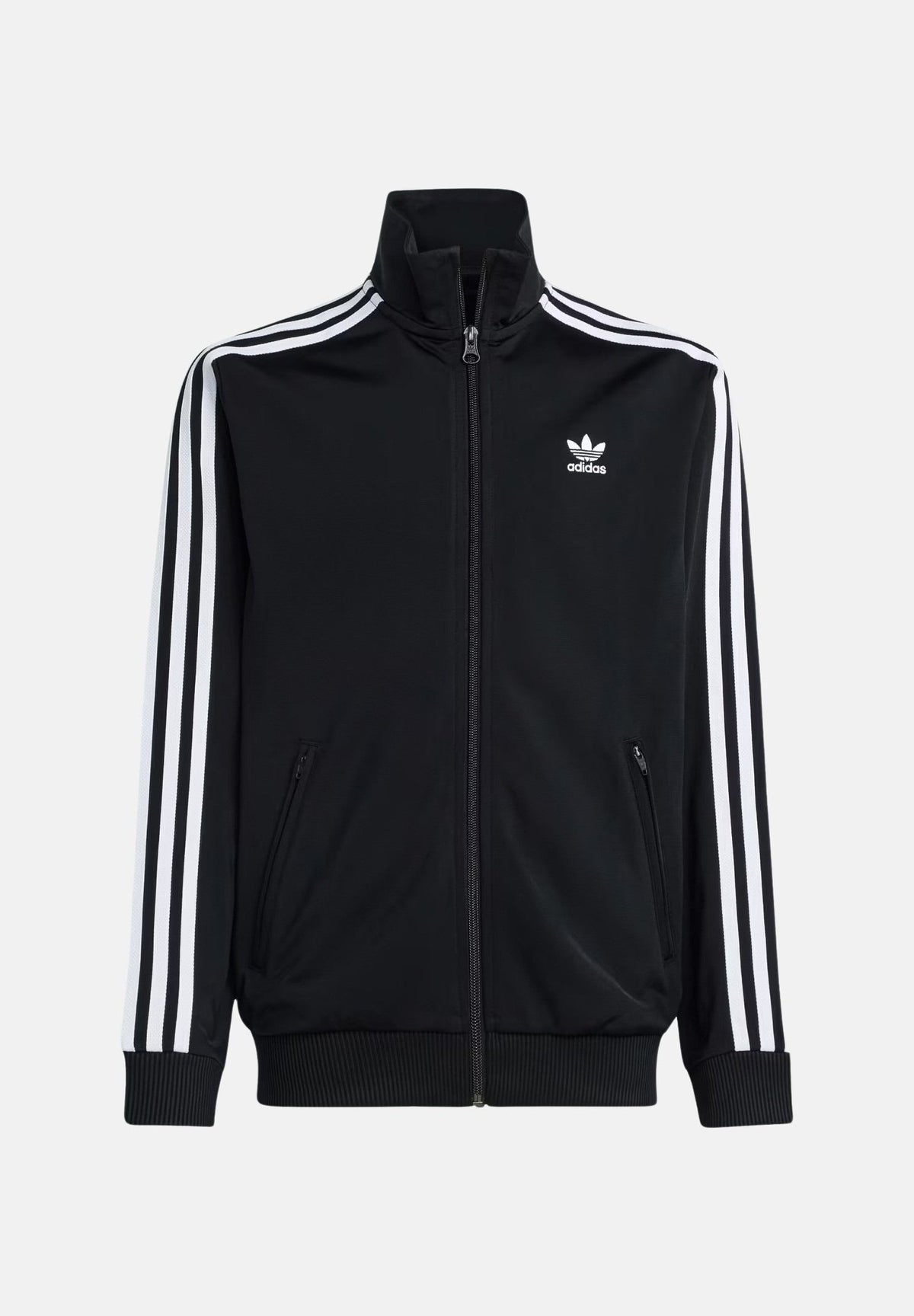 ADIDAS ORIGINALS Felpa con zip FIREBIRD LOOSE nera per bambino e bambina KE0892 . ADIDAS ORIGINALS