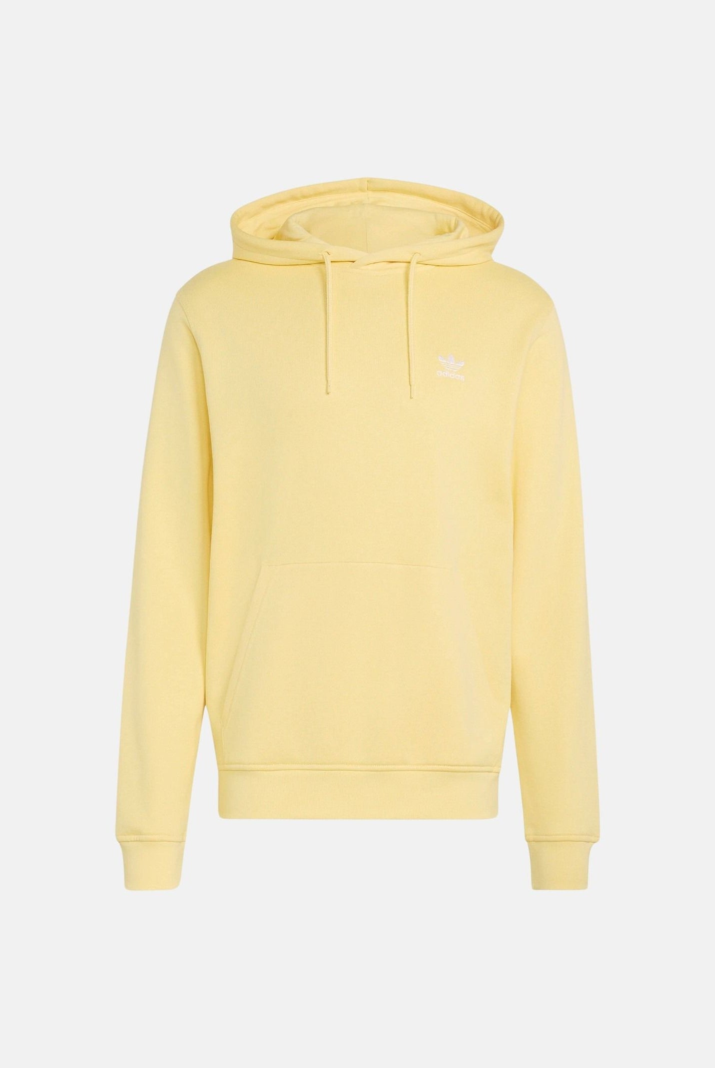 ADIDAS ORIGINALS Felpa TREFOIL ESSENTIALS gialla per uomo e donna con cappuccio<BR/> KE1158 . ADIDAS ORIGINALS