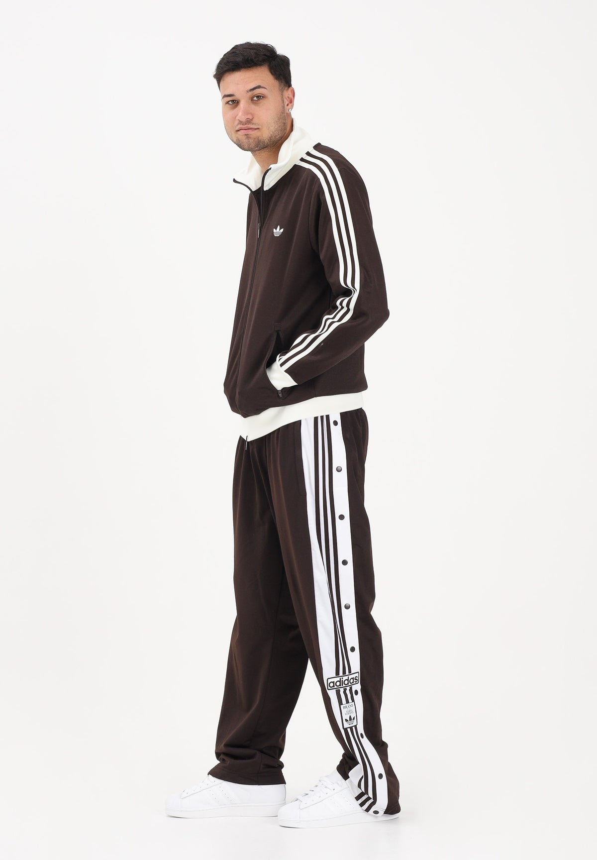ADIDAS ORIGINALS Pantaloni sportivi ADIBREAK CLASSIC marroni da uomo<BR/> KE1679 . ADIDAS ORIGINALS