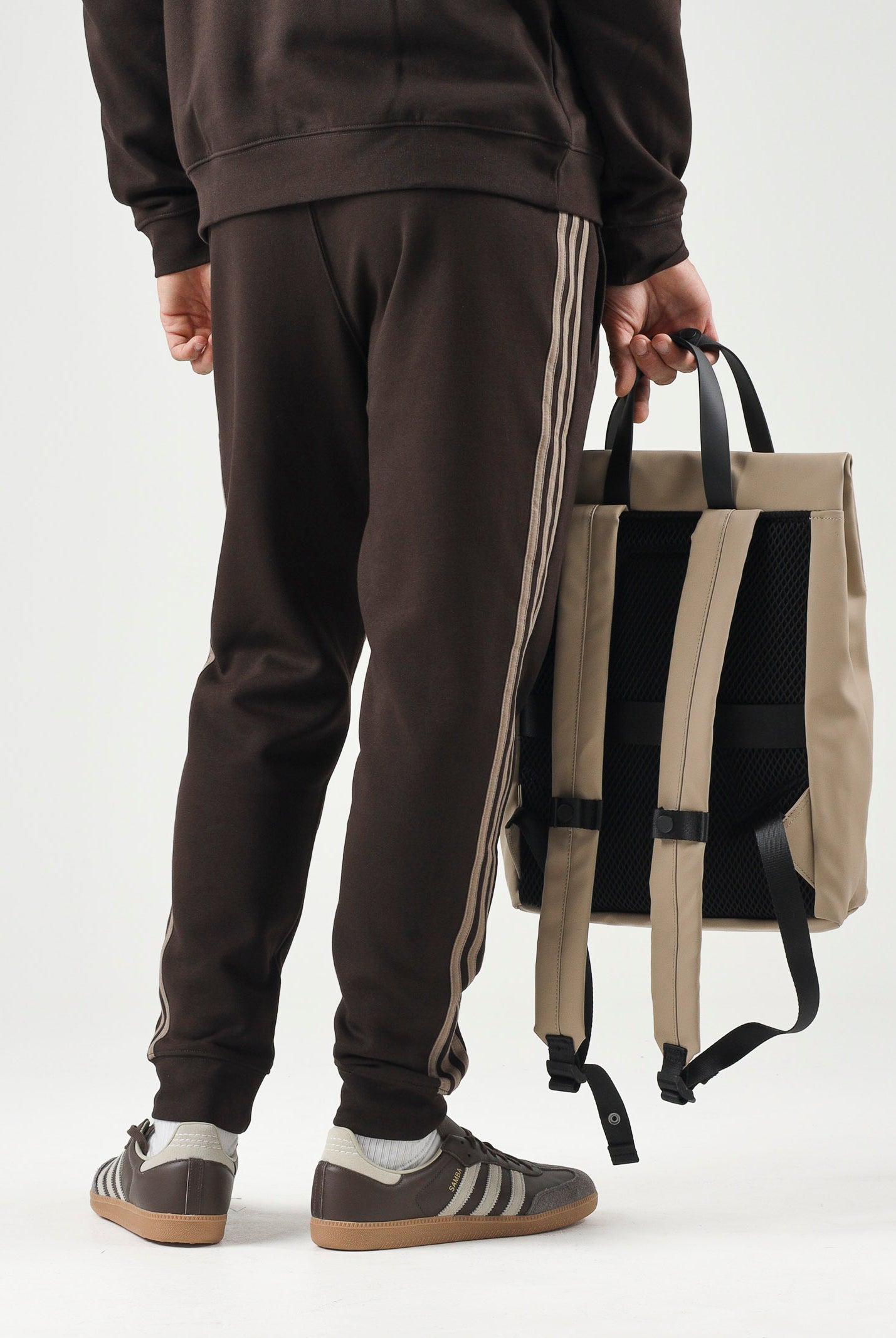 ADIDAS ORIGINALS Pantaloni da tuta 3 stripes marroni da uomo KE1687 . ADIDAS ORIGINALS